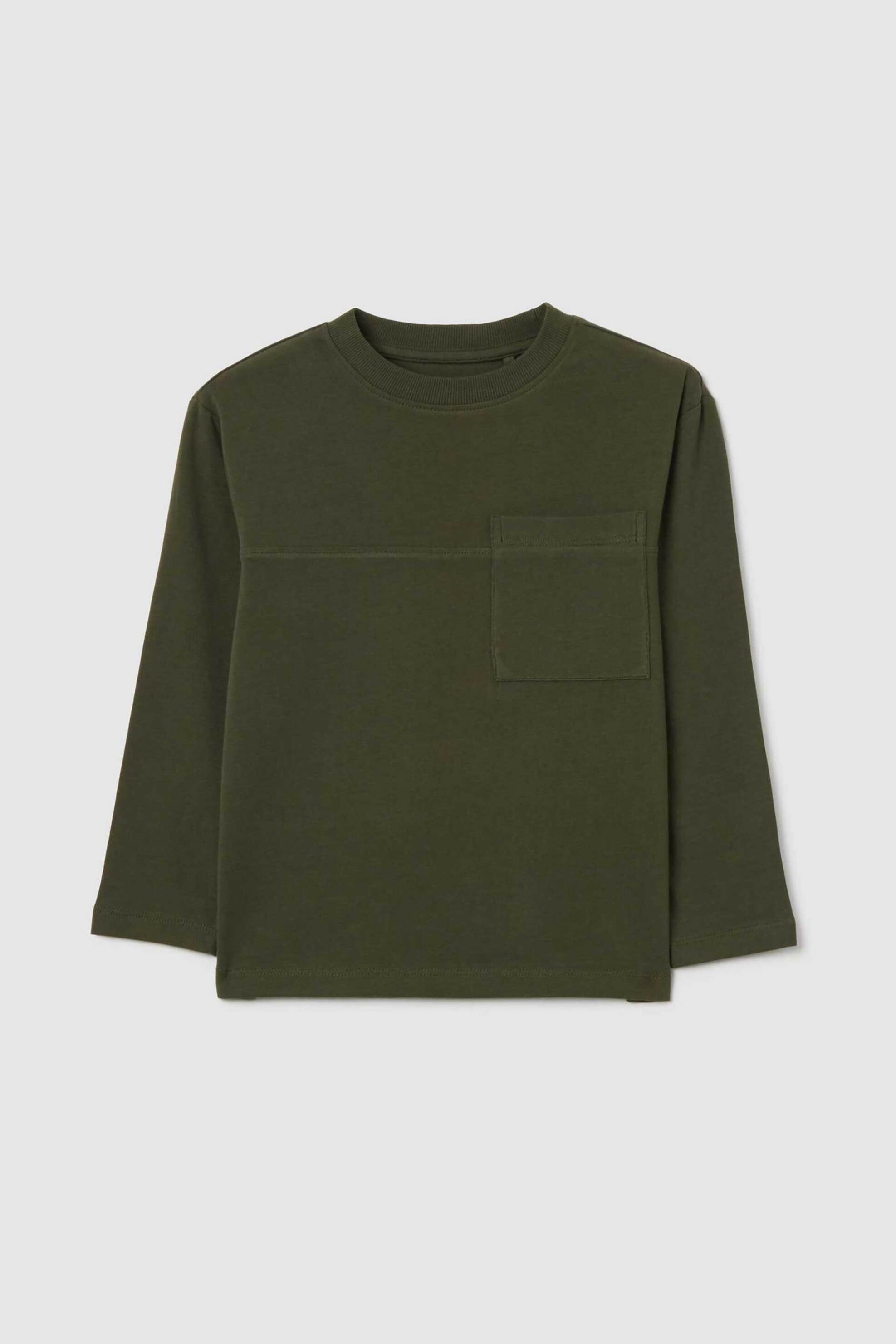 OVS παιδική μπλούζα μονόχρωμη Regular Fit - 002481512 Πράσινο