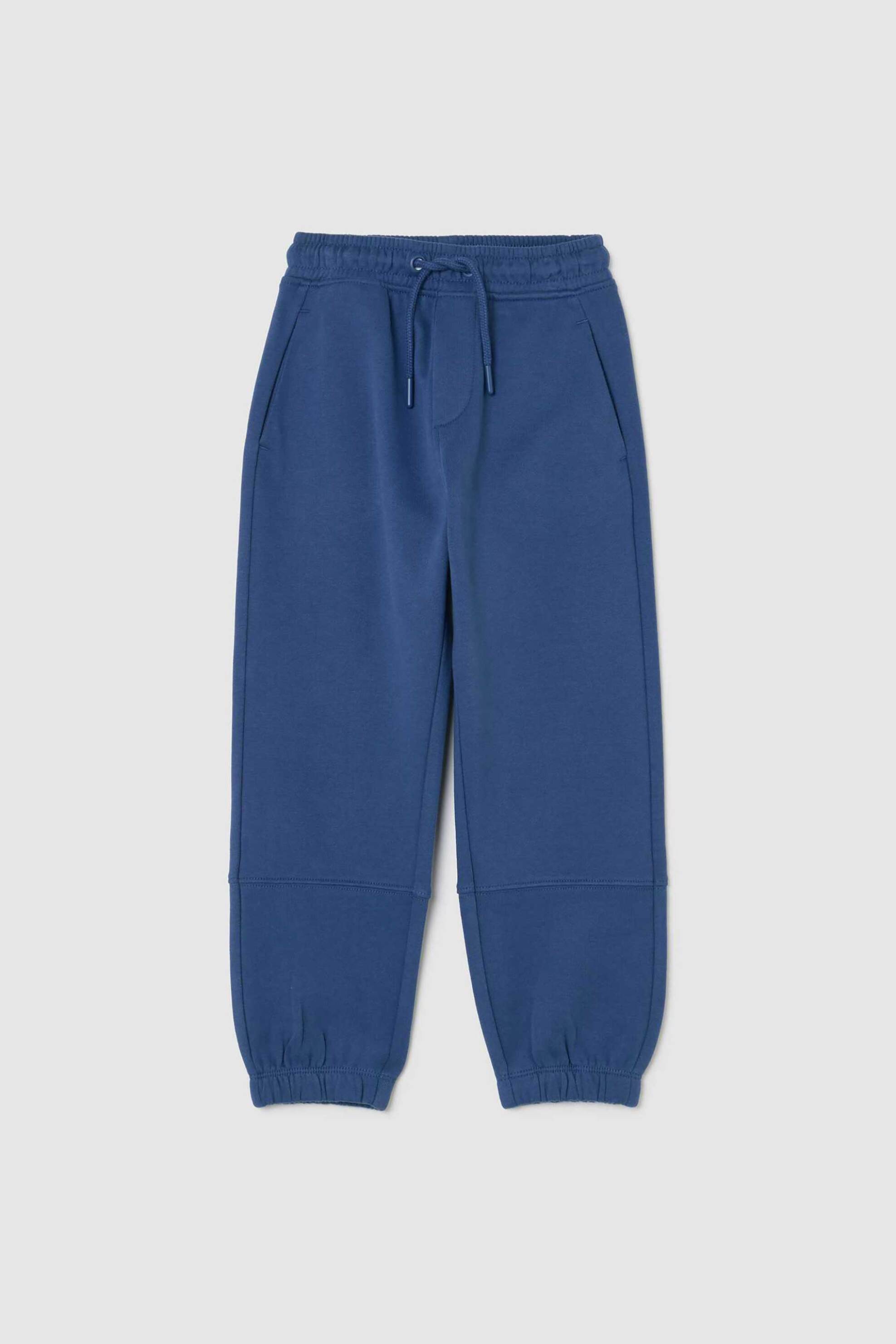 OVS παιδικό παντελόνι φόρμας με ελαστική μέση μονόχρωμο Relaxed Fit - 002484533 Μπλε
