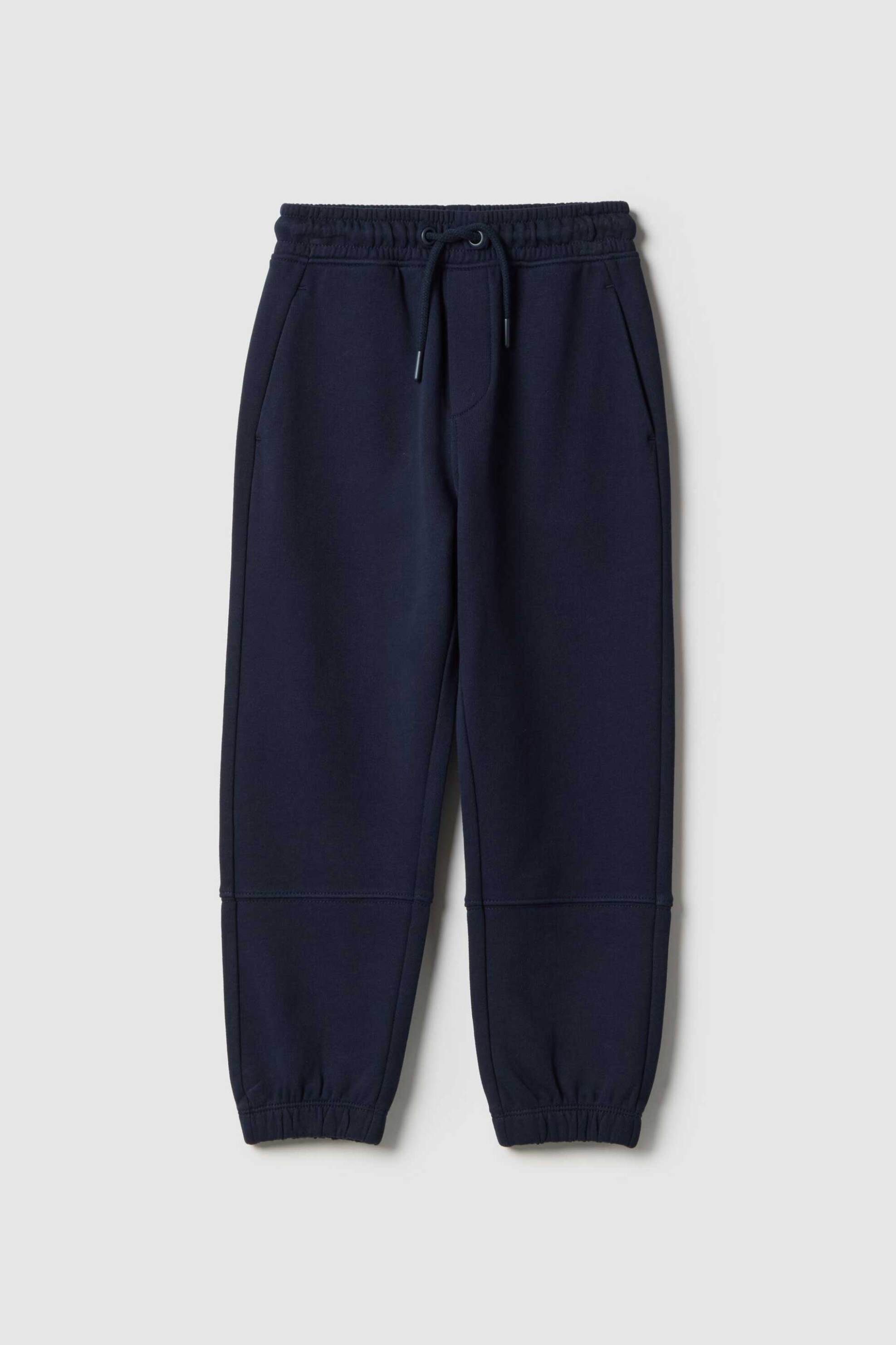 OVS παιδικό παντελόνι φόρμας με ελαστική μέση μονόχρωμο Regular Fit - 002518625 Μπλε Σκούρο