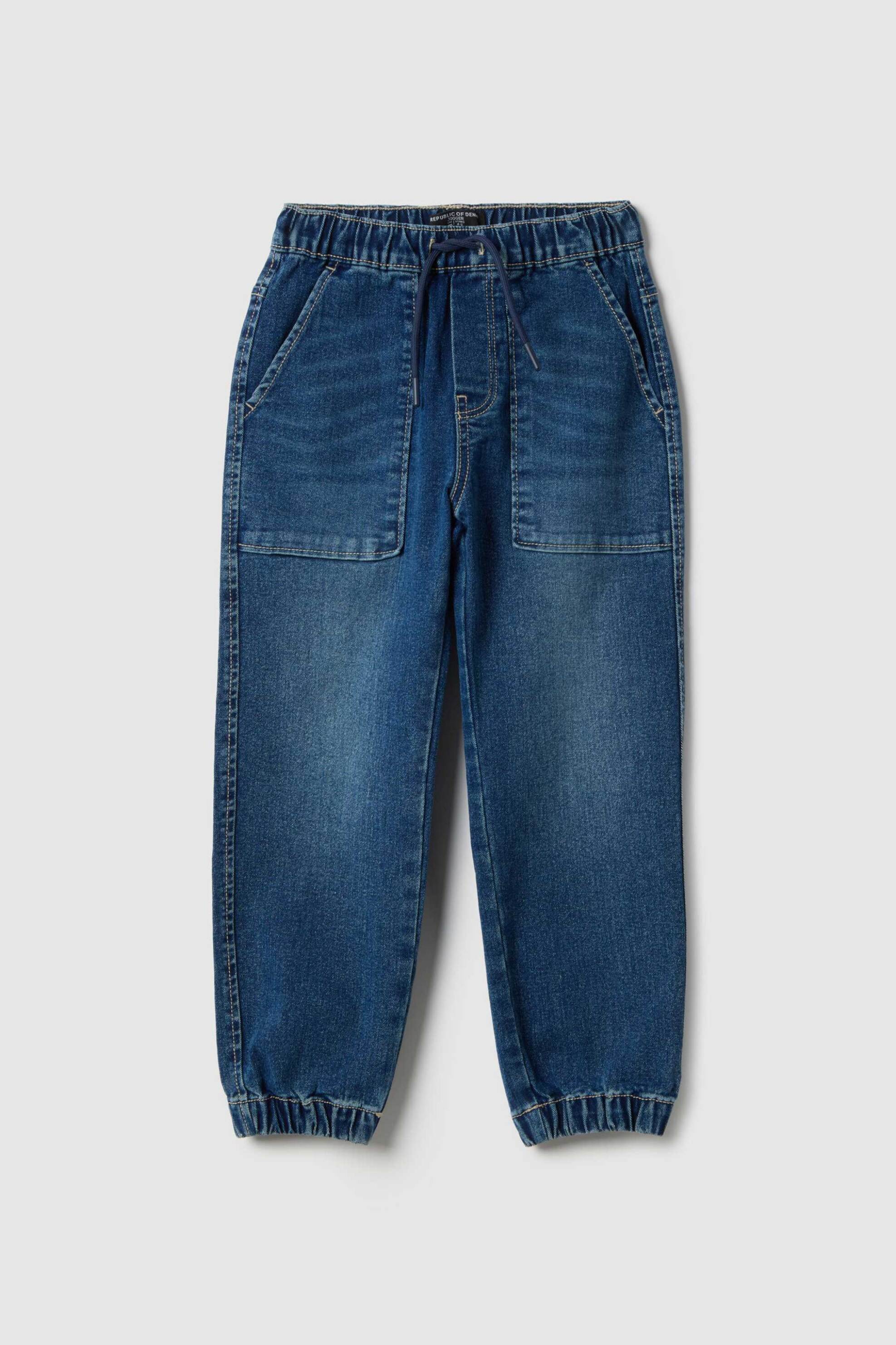 OVS παιδικό τζιν παντελόνι με ελαστική μέση Relaxed Fit - 002518597 Denim Blue Σκούρο