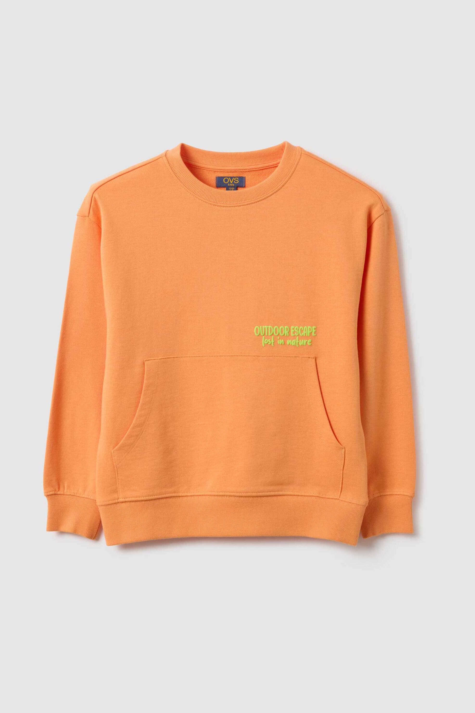 OVS παιδική μπλούζα φούτερ με print Regular Fit - 002554822 Πορτοκαλί