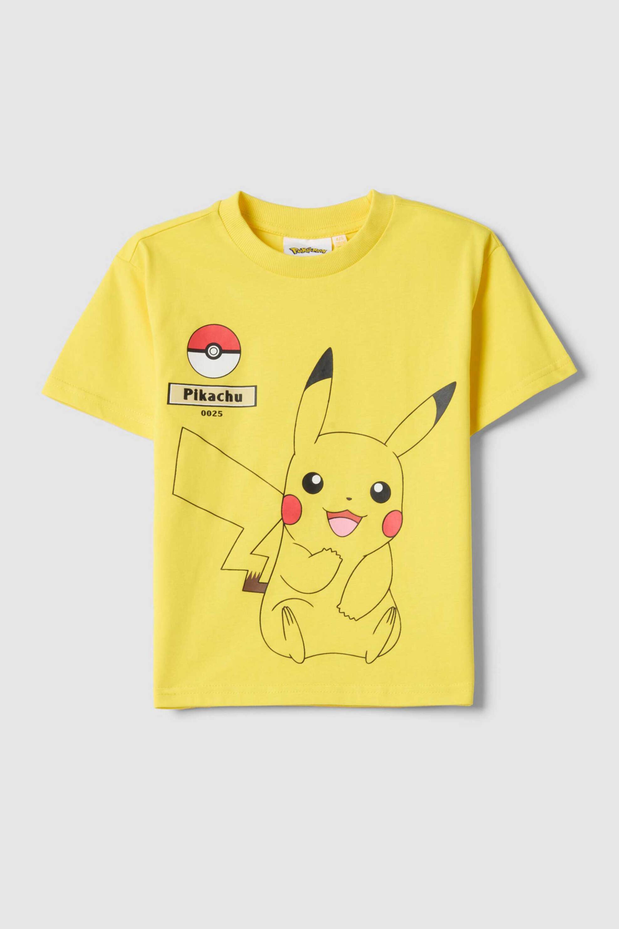 OVS παιδικό T-shirt με print "Pokemon" Regular Fit - 002563193 Κίτρινο