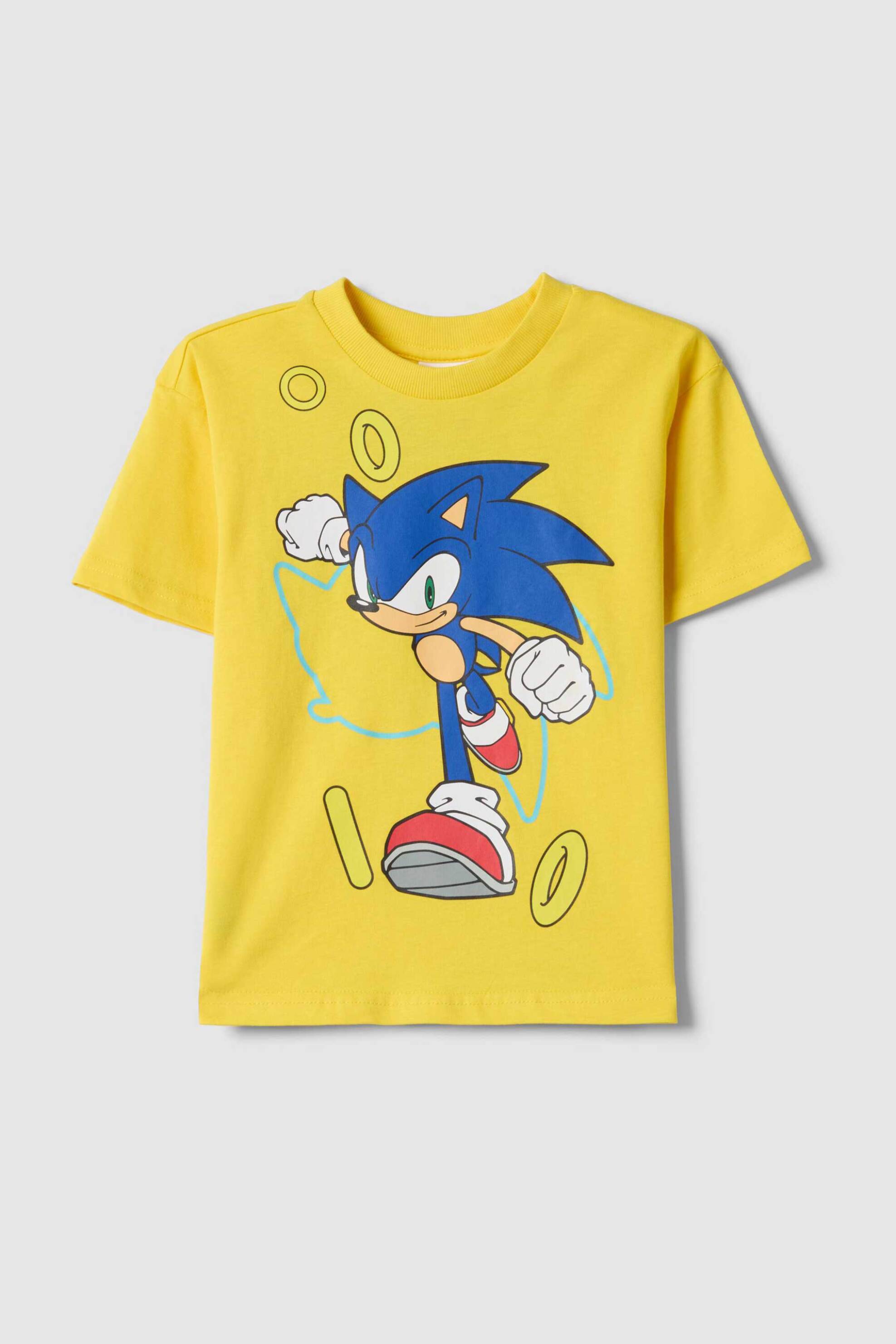OVS παιδικό T-shirt με print "Sonic" Regular Fit - 002569494 Κίτρινο