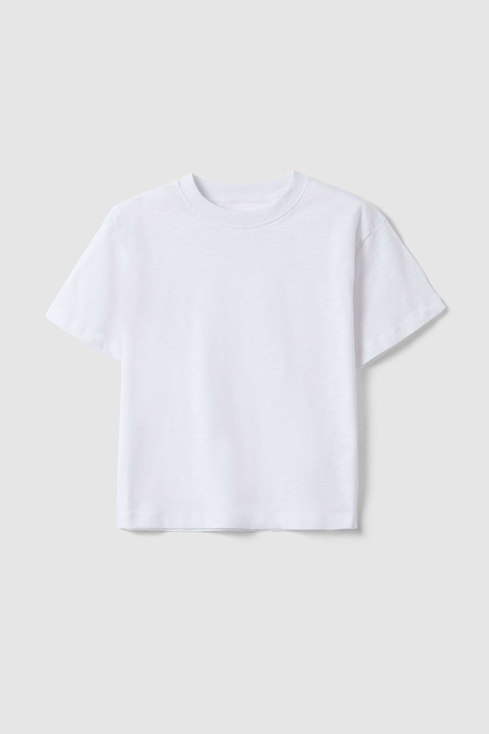 OVS παιδικό T-shirt μονόχρωμο Οversized Fit - 002573694 Λευκό