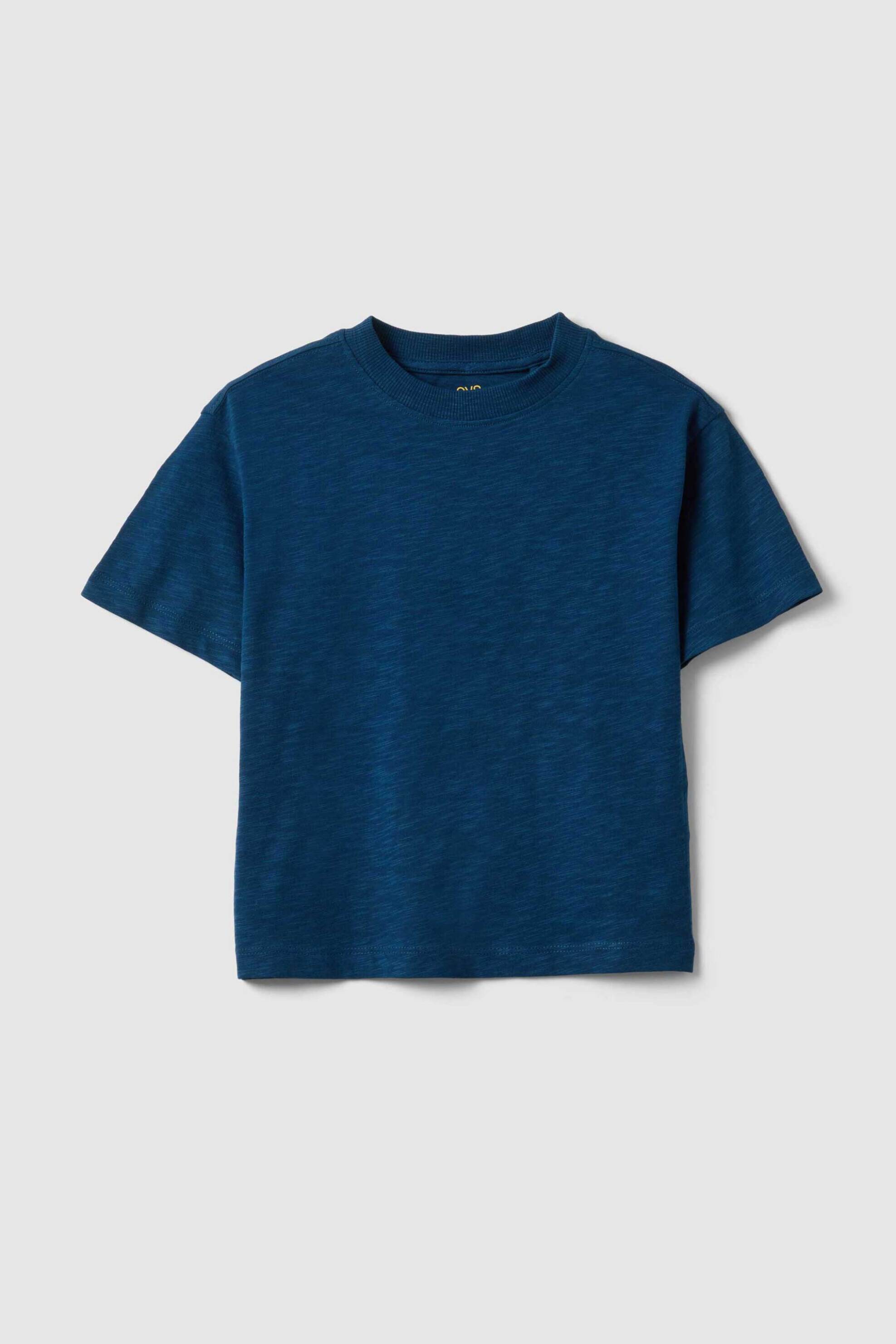 OVS παιδικό T-shirt μονόχρωμο Οversized Fit - 002573708 Μπλε Σκούρο