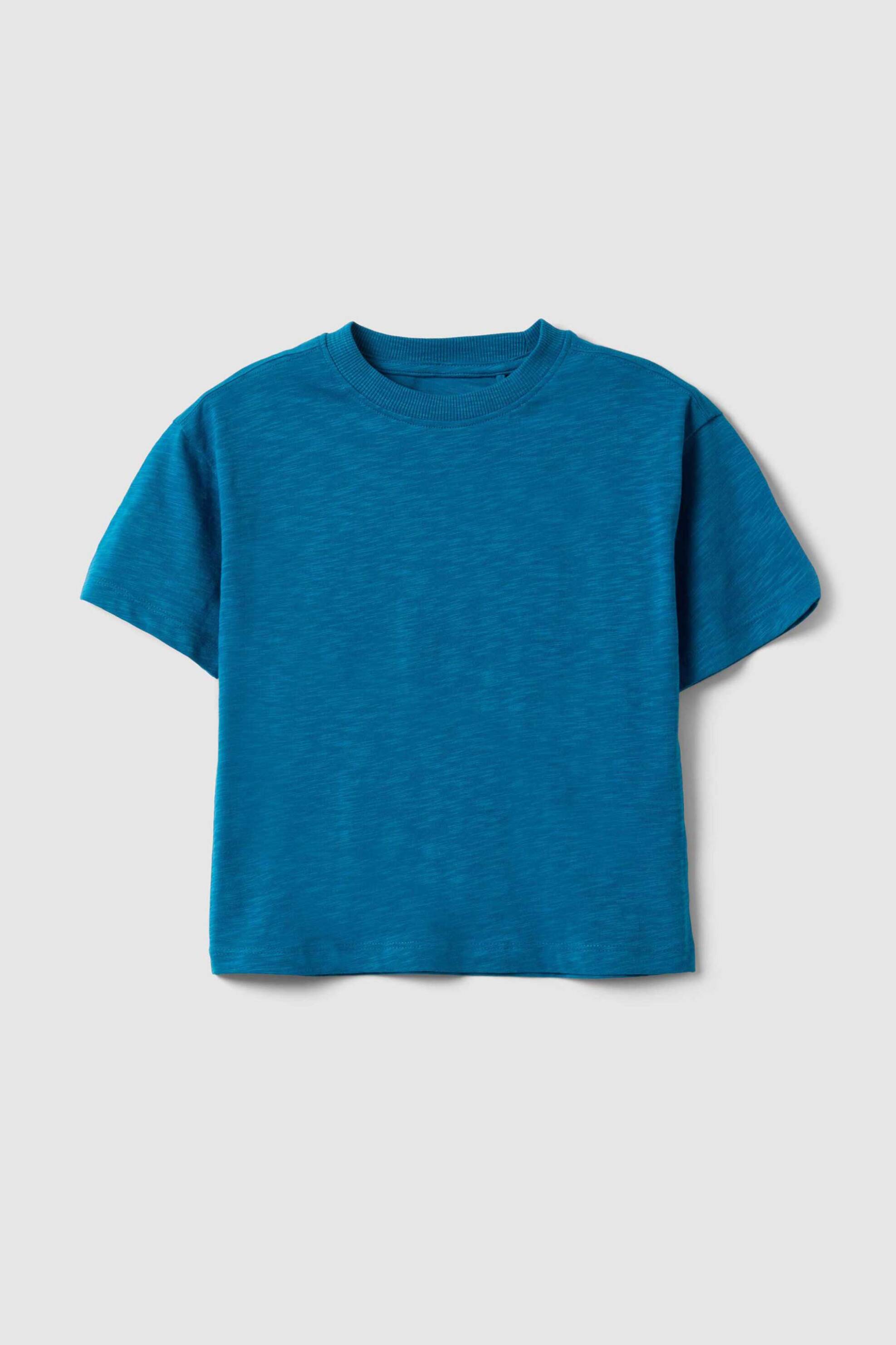 OVS παιδικό T-shirt μονόχρωμο Οversized Fit - 002573722 Μπλε Σκούρο