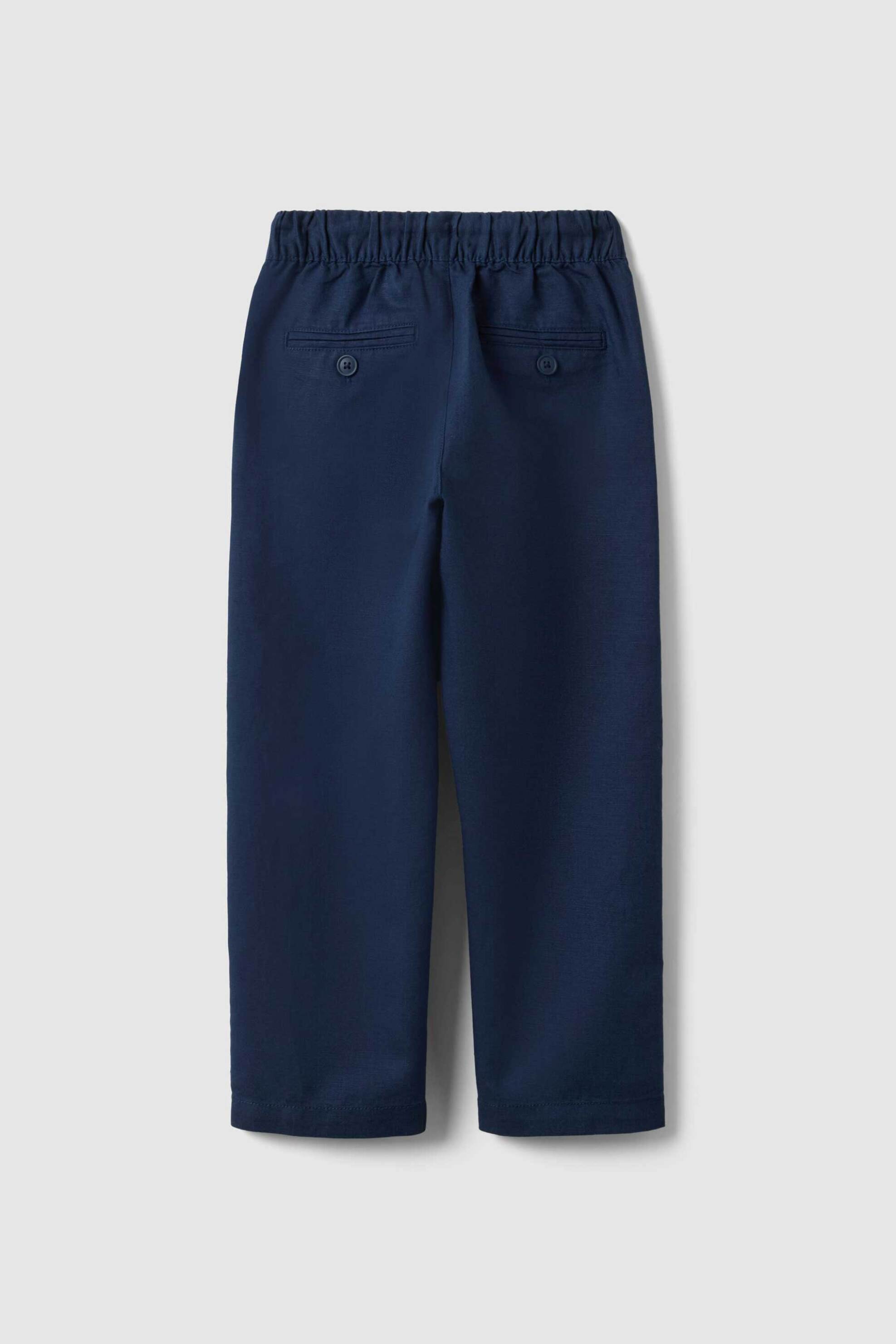 OVS παιδικό chino παντελόνι μονόχρωμο Regular Fit - 002573896 Μπλε φωτογραφία