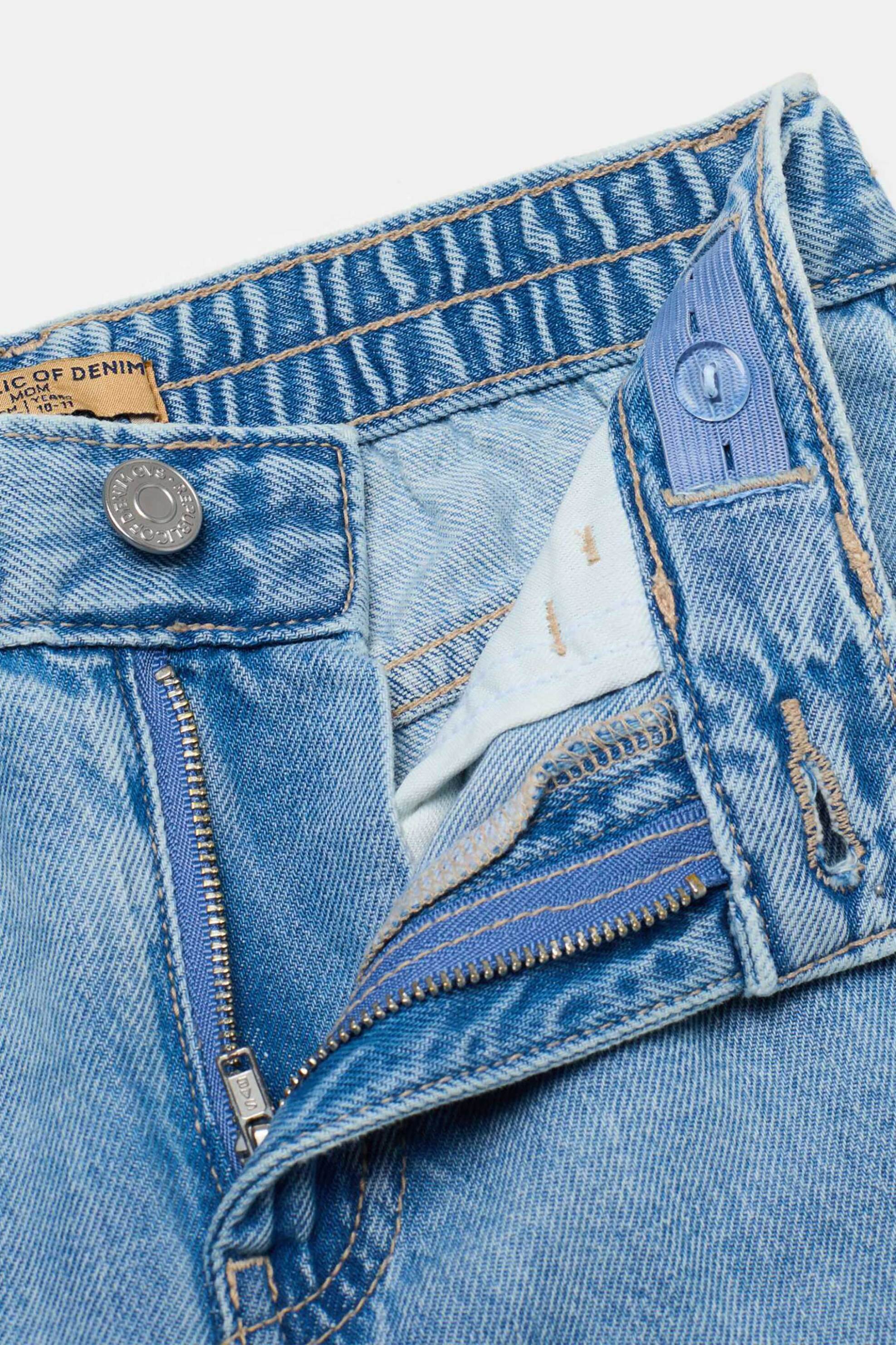Ovs Παιδικό Τζην Παντελόνι Mom Fit - 001964561 Denim Blue Ανοιχτό