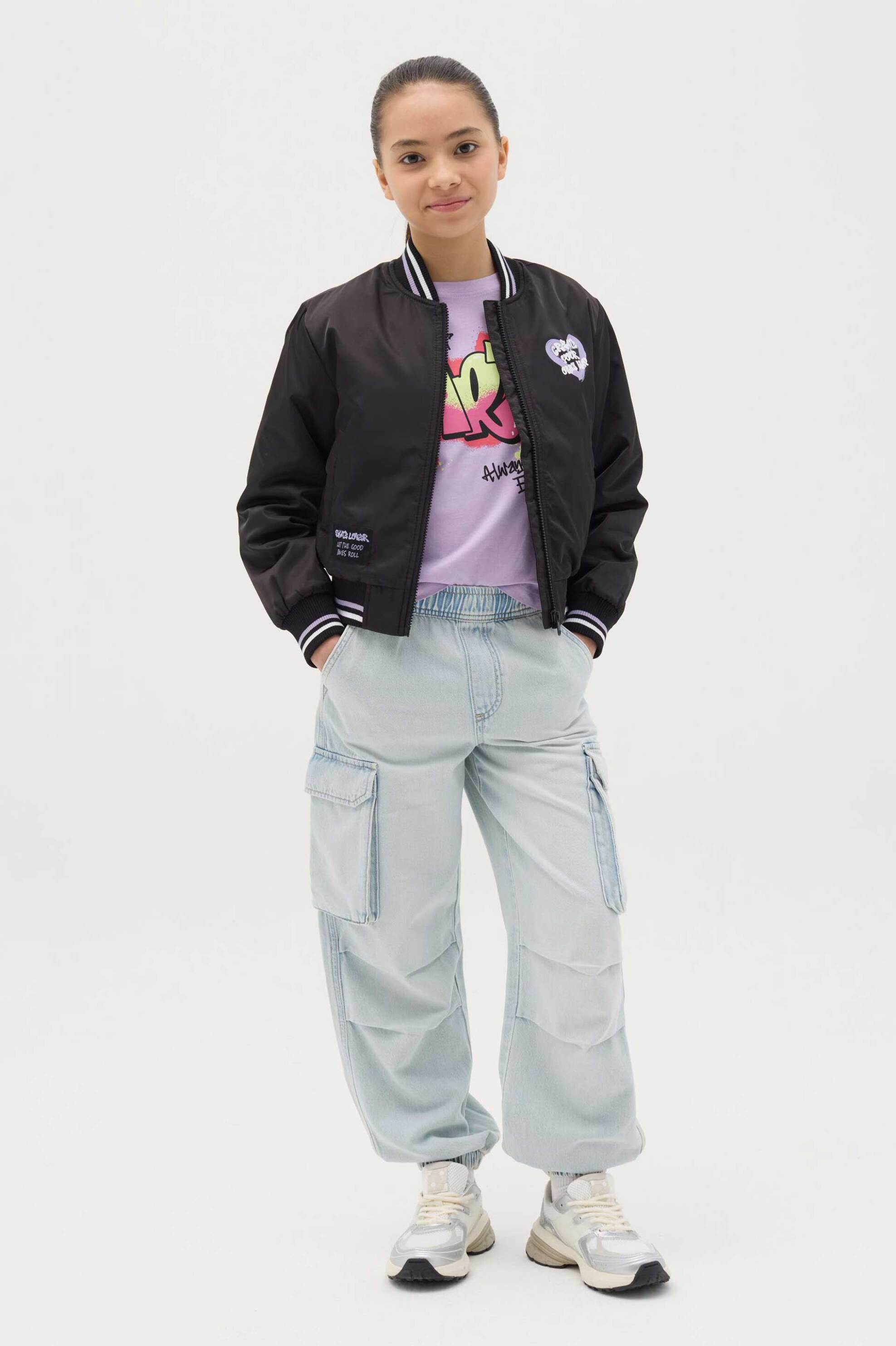 OVS KIDS OVS παιδικο denim παντελόνι με ελαστική μέση και τσέπες - 002262967 Denim Blue