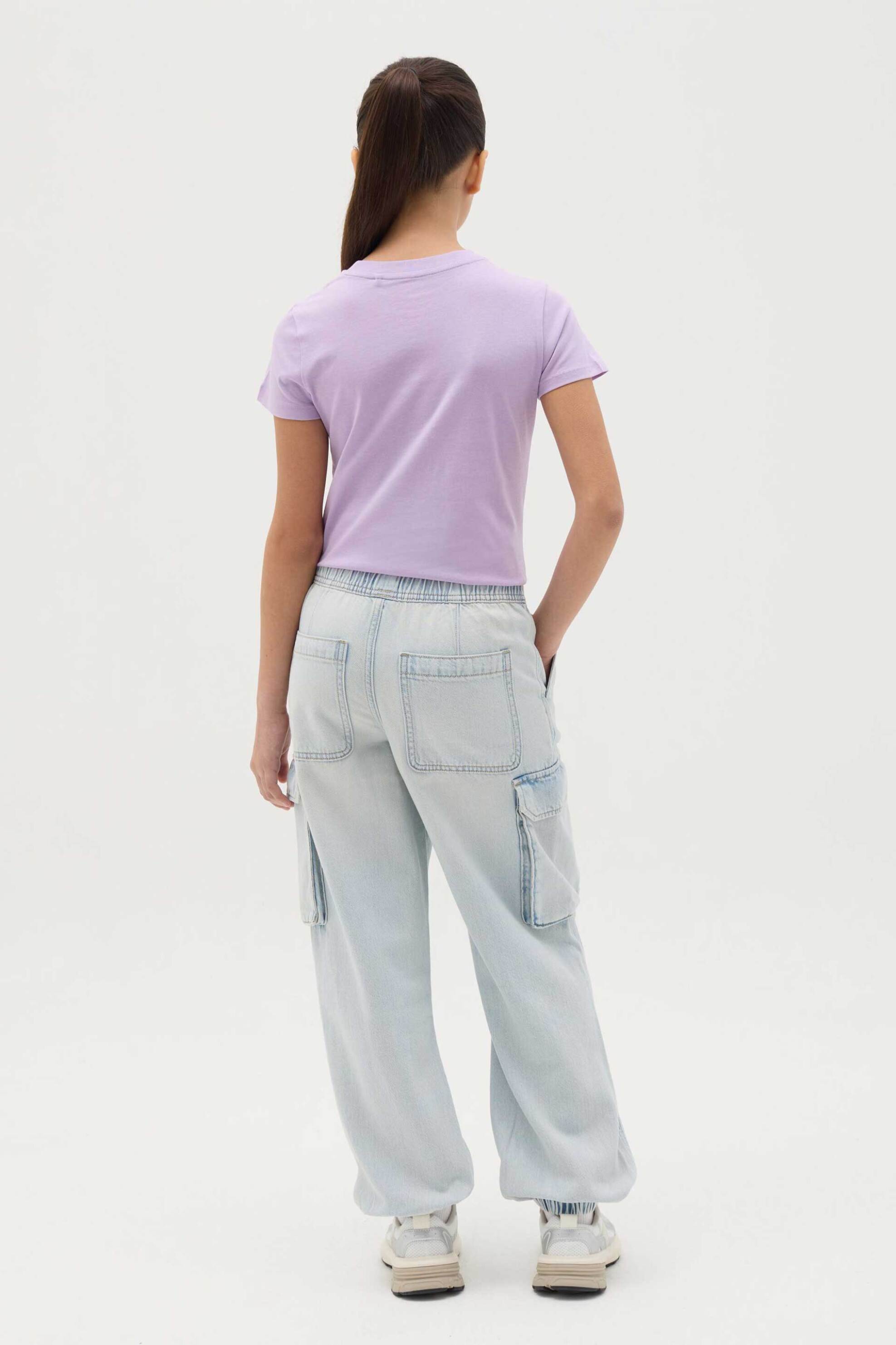 OVS παιδικο denim παντελόνι με ελαστική μέση και τσέπες - 002262967 Denim Blue φωτογραφία