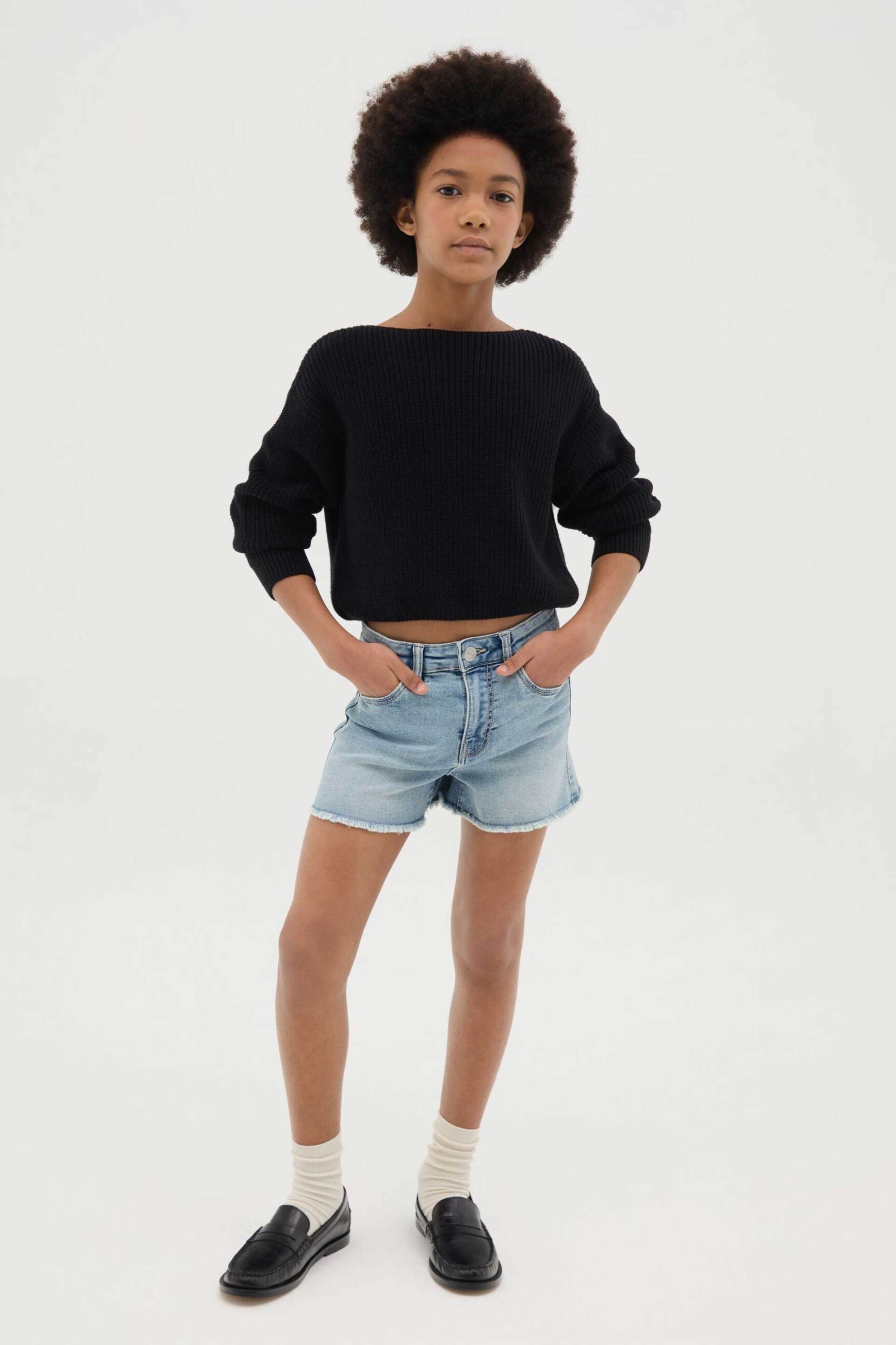 OVS παιδικό denim σορτς Regular Fit - 002264630 Denim Blue