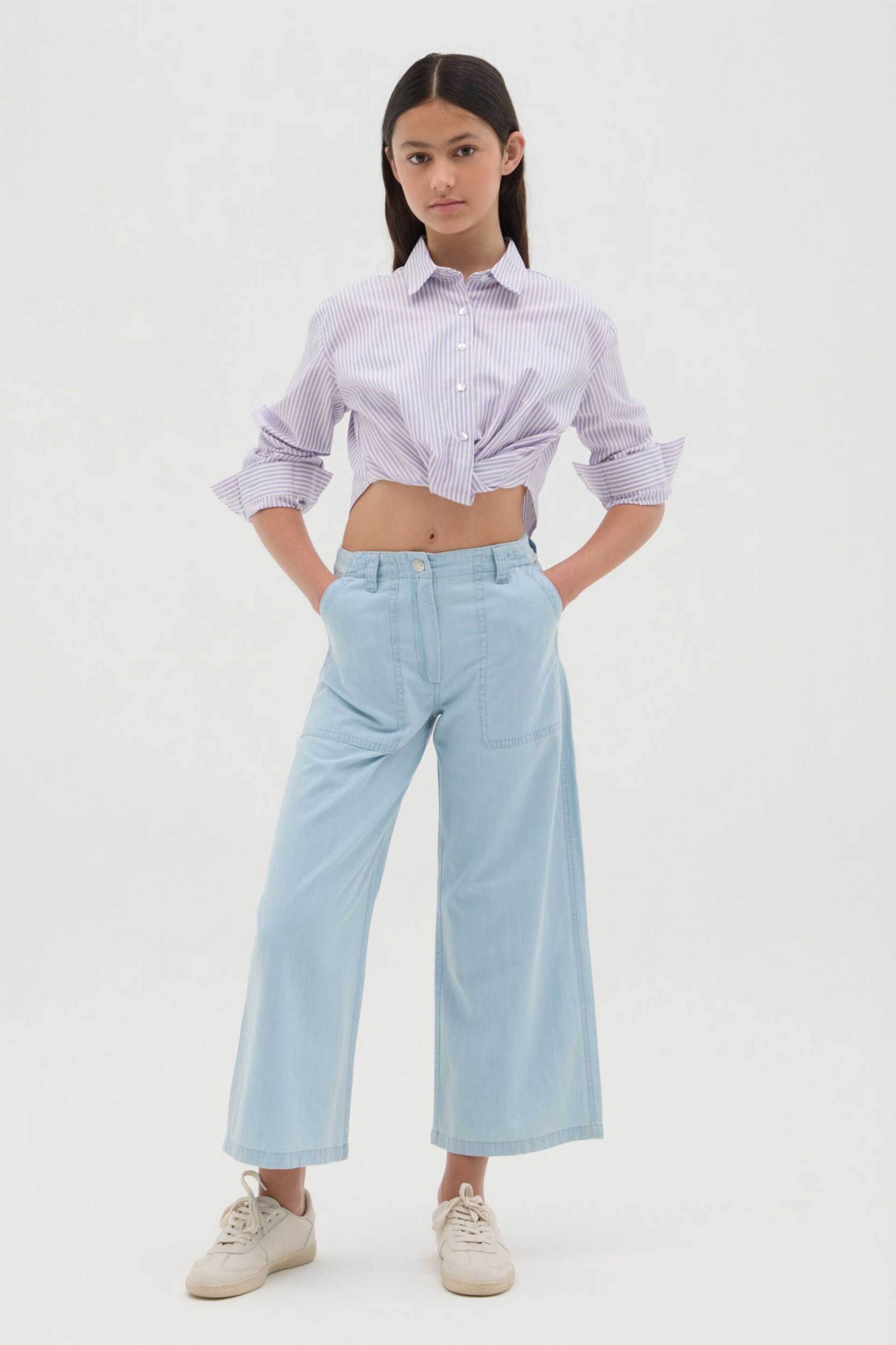 OVS παιδικό τζιν παντελόνι Wide Leg - 002264645 Denim Blue
