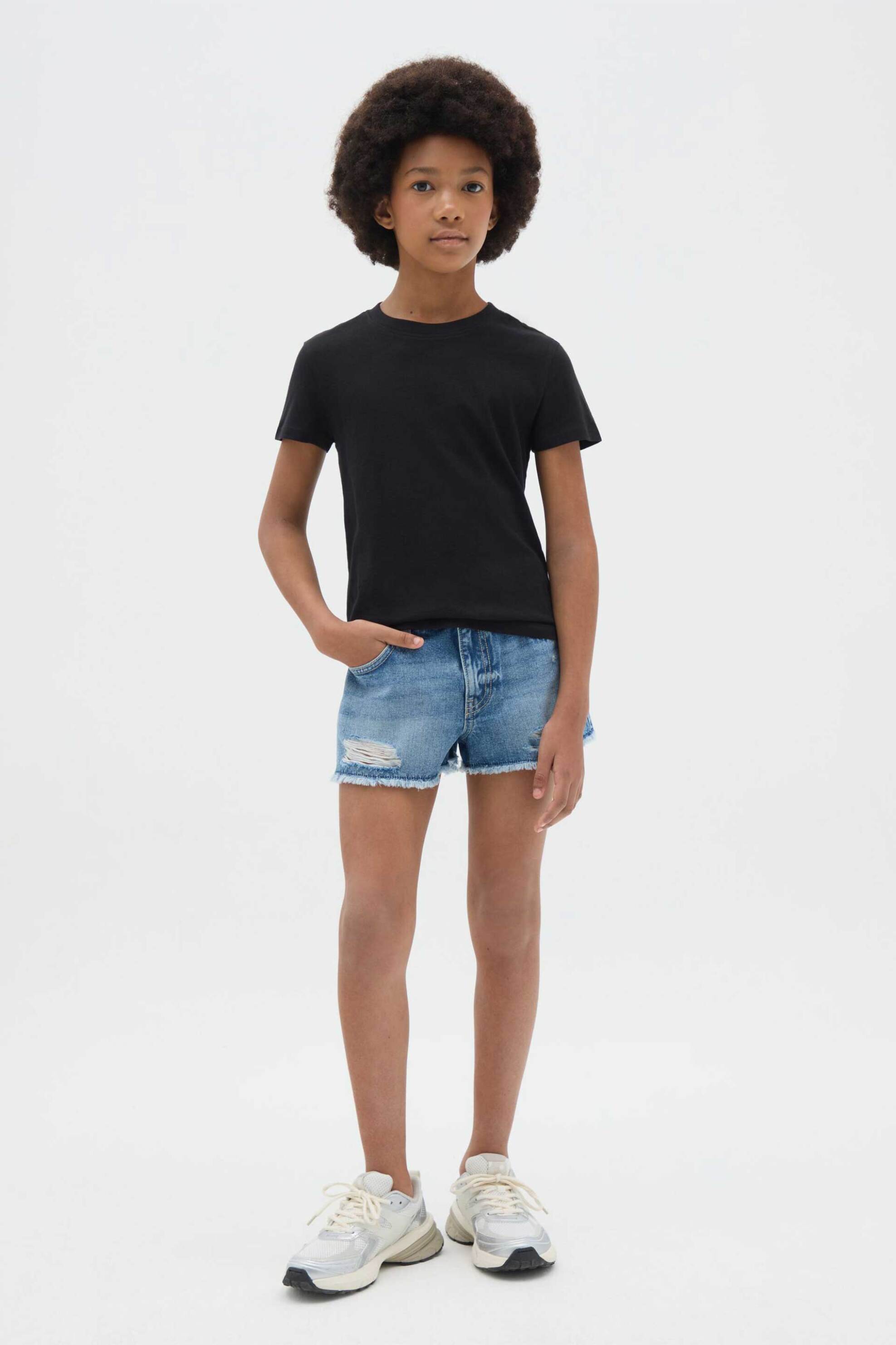 OVS παιδικό denim σορτς Regular Fit - 002272450 Denim Blue