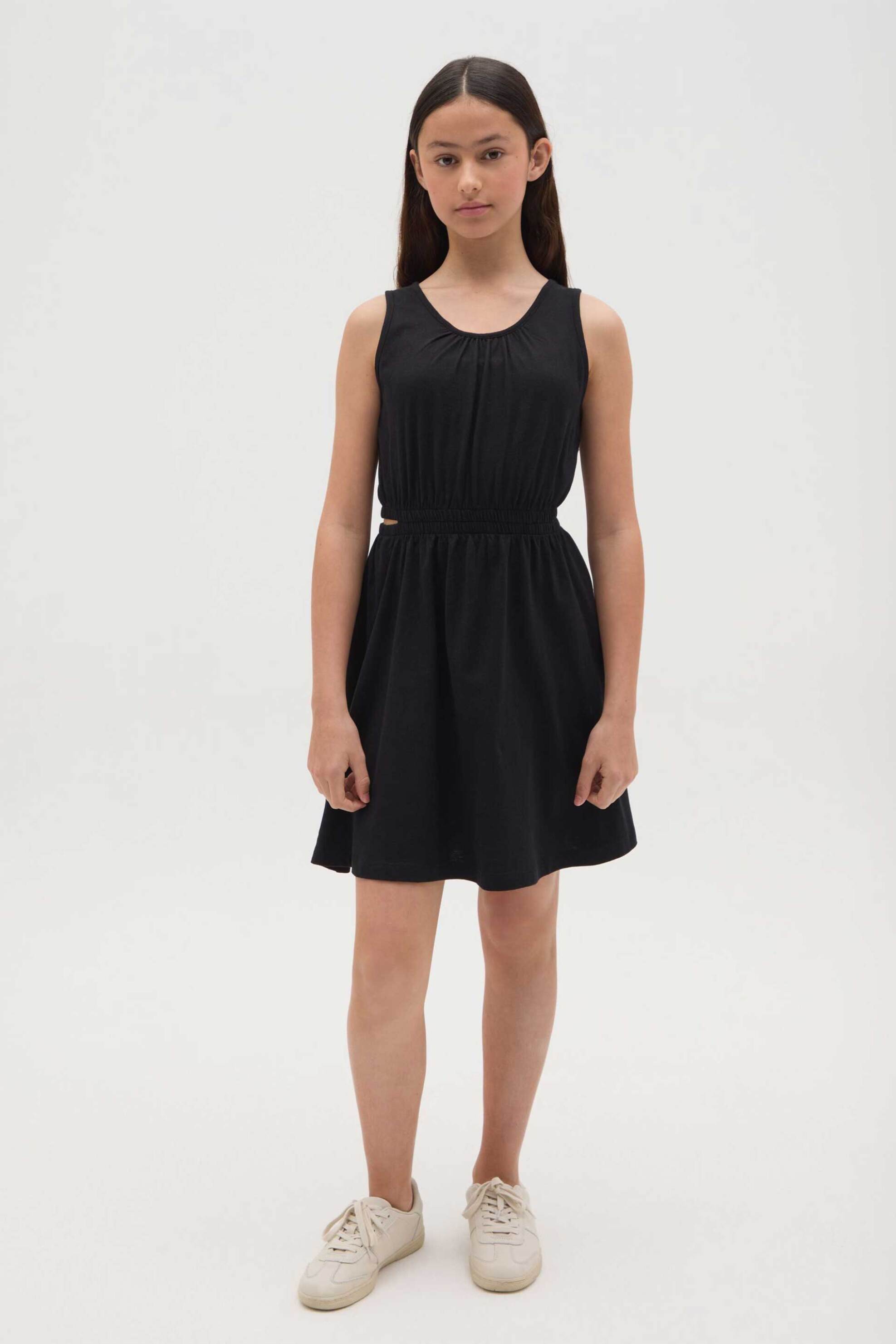 OVS παιδικό mini φόρεμα αμάνικο με cut out Regular Fit - 002362428 Μαύρο