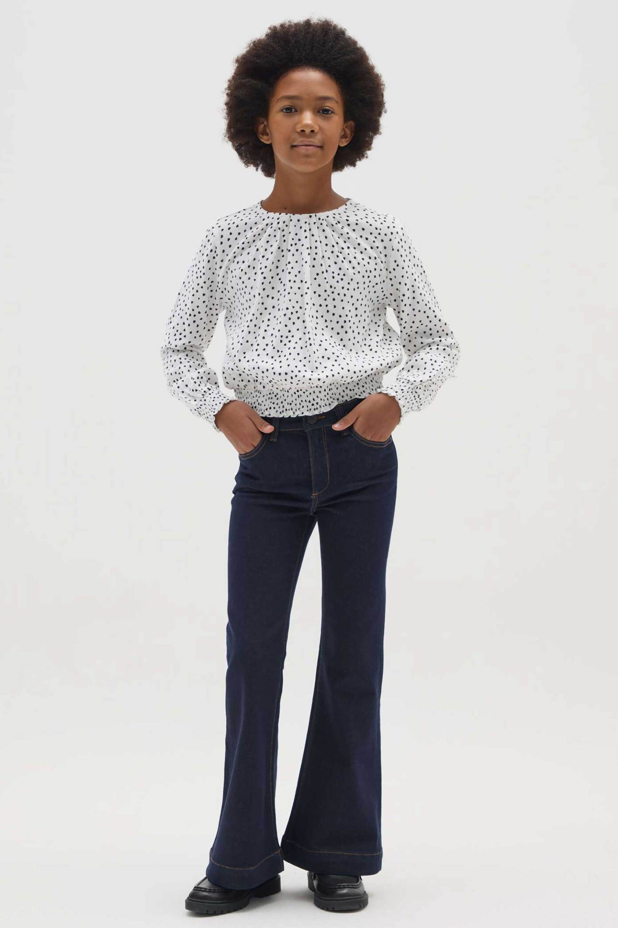 OVS παιδικό τζιν παντελόνι καμπάνα πεντάτσεπο - 002468109 Denim Blue Σκούρο