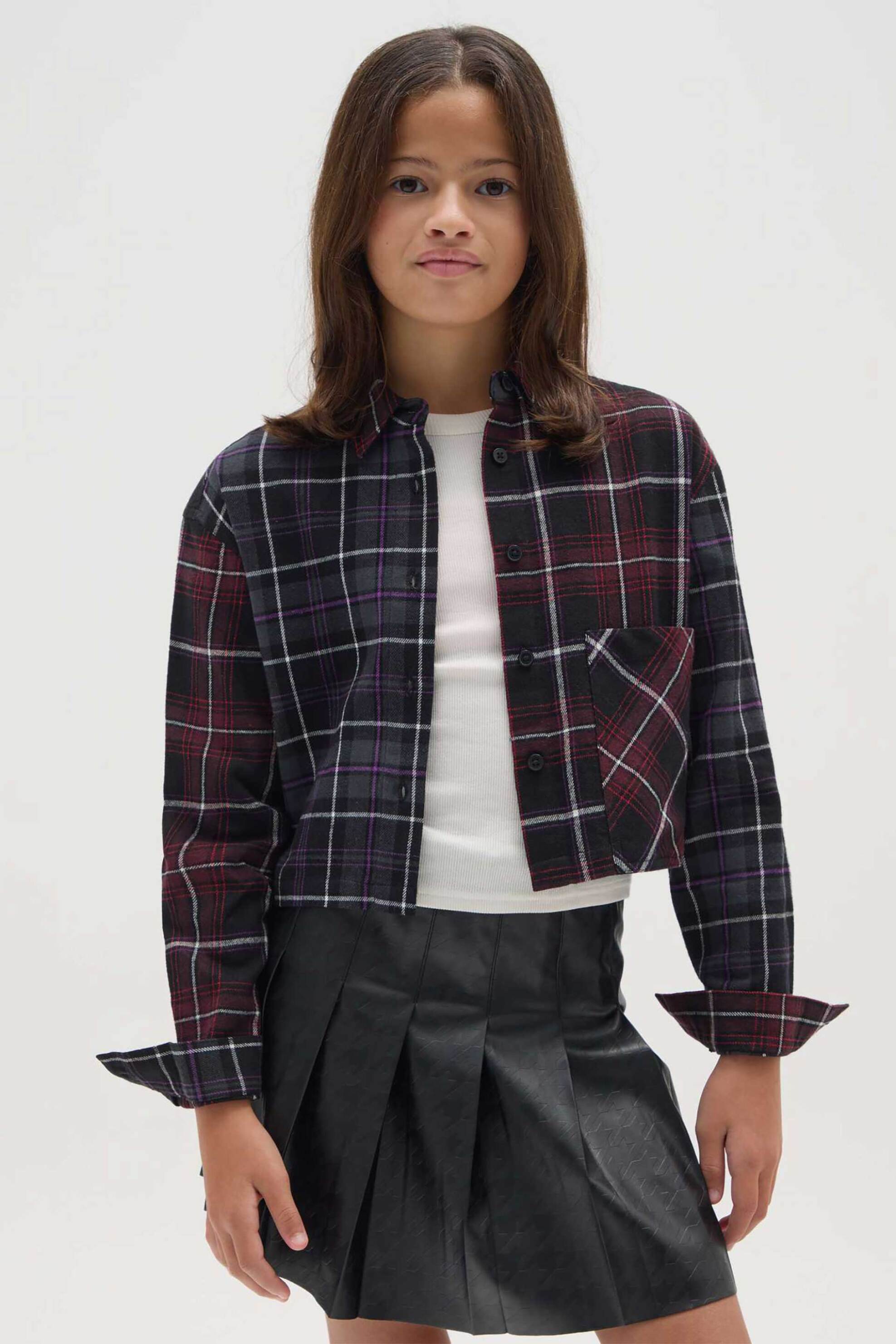 OVS παιδικό overshirt με καρό σχέδιο - 002468104 Κόκκινο