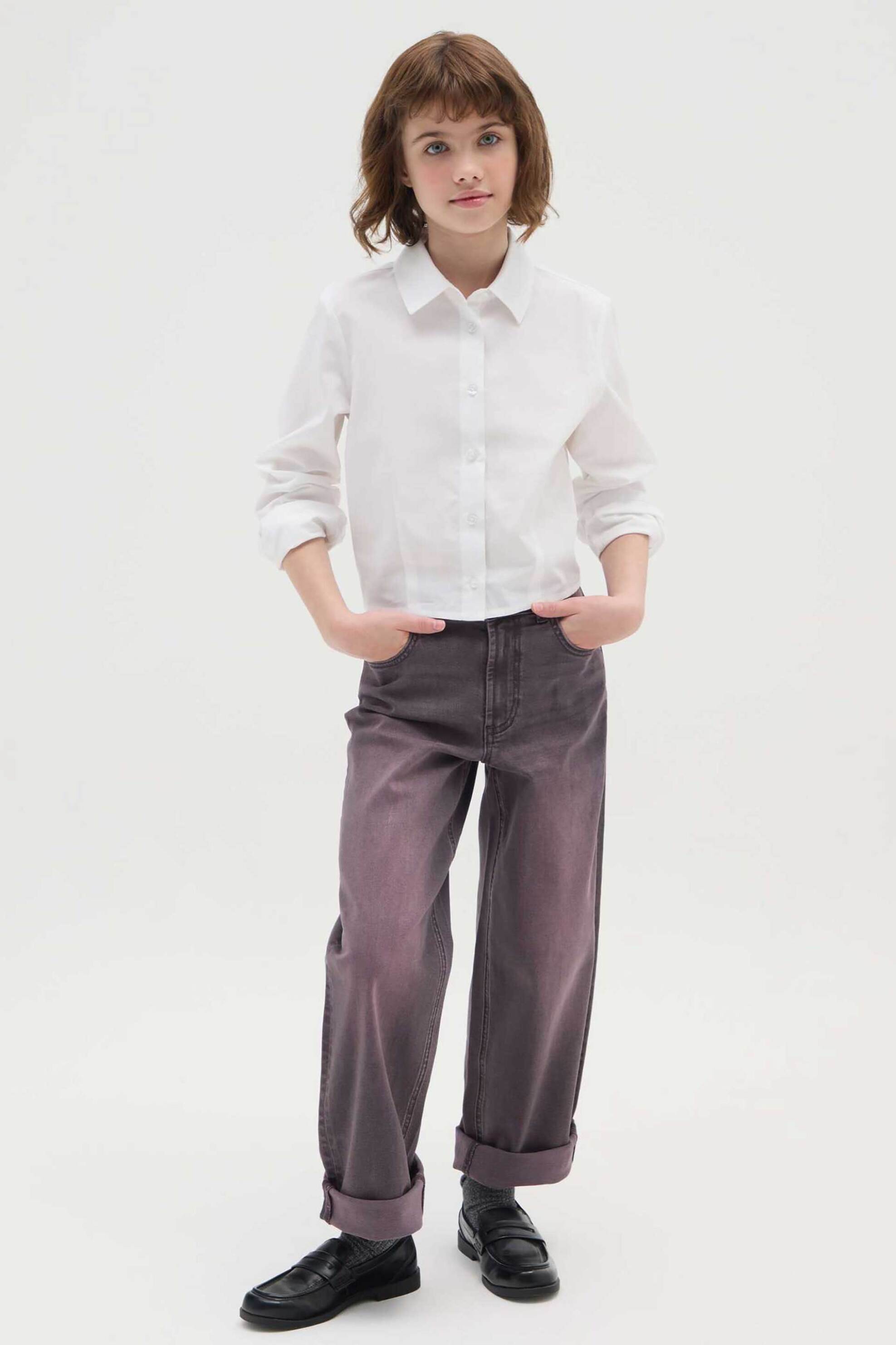 OVS παιδικό τζιν παντελόνι Wide Leg - 002467974 Λιλά