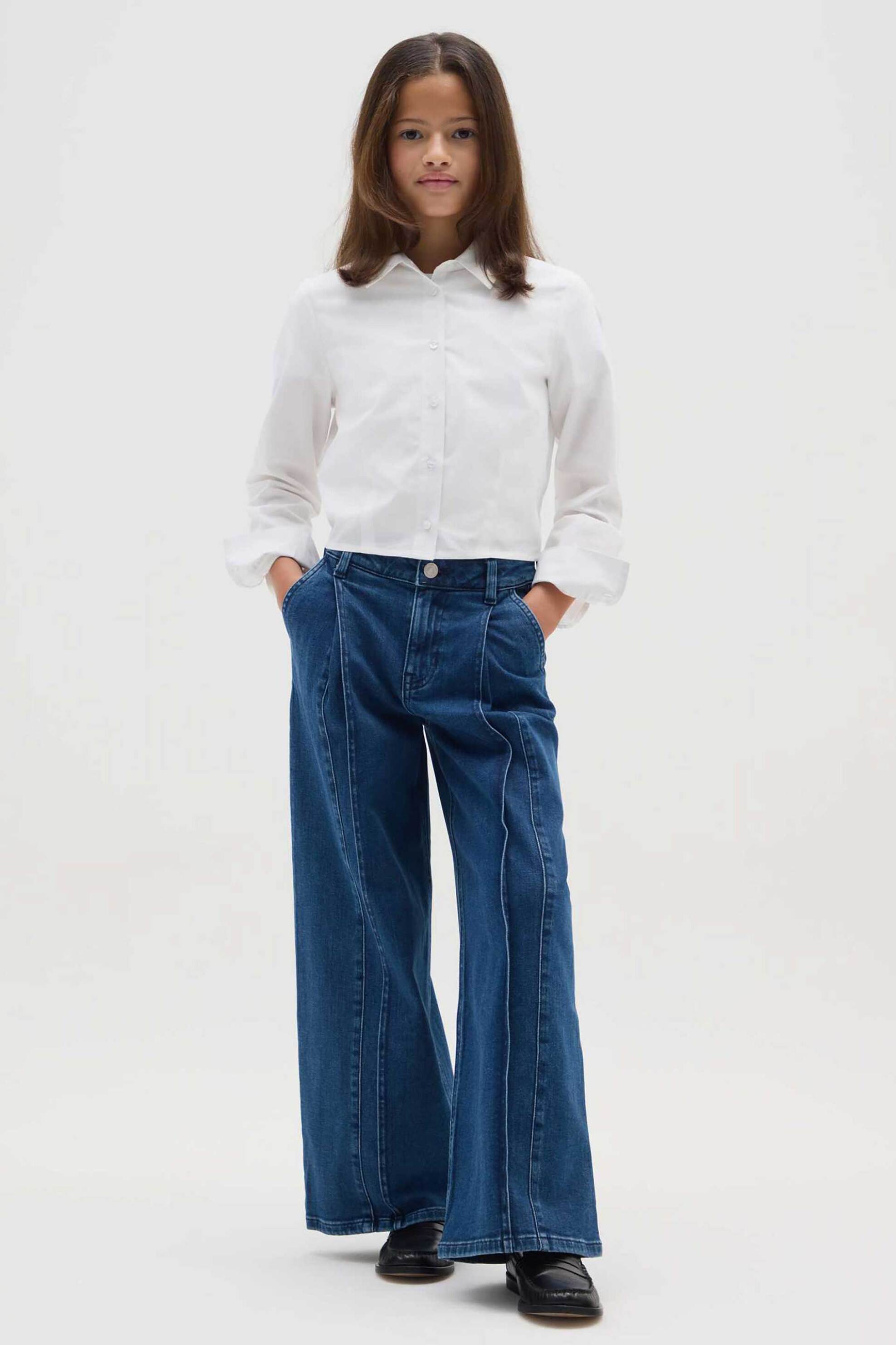 OVS παιδικό τζιν παντελόνι Wide Leg - 002496504 Μπλε Σκούρο