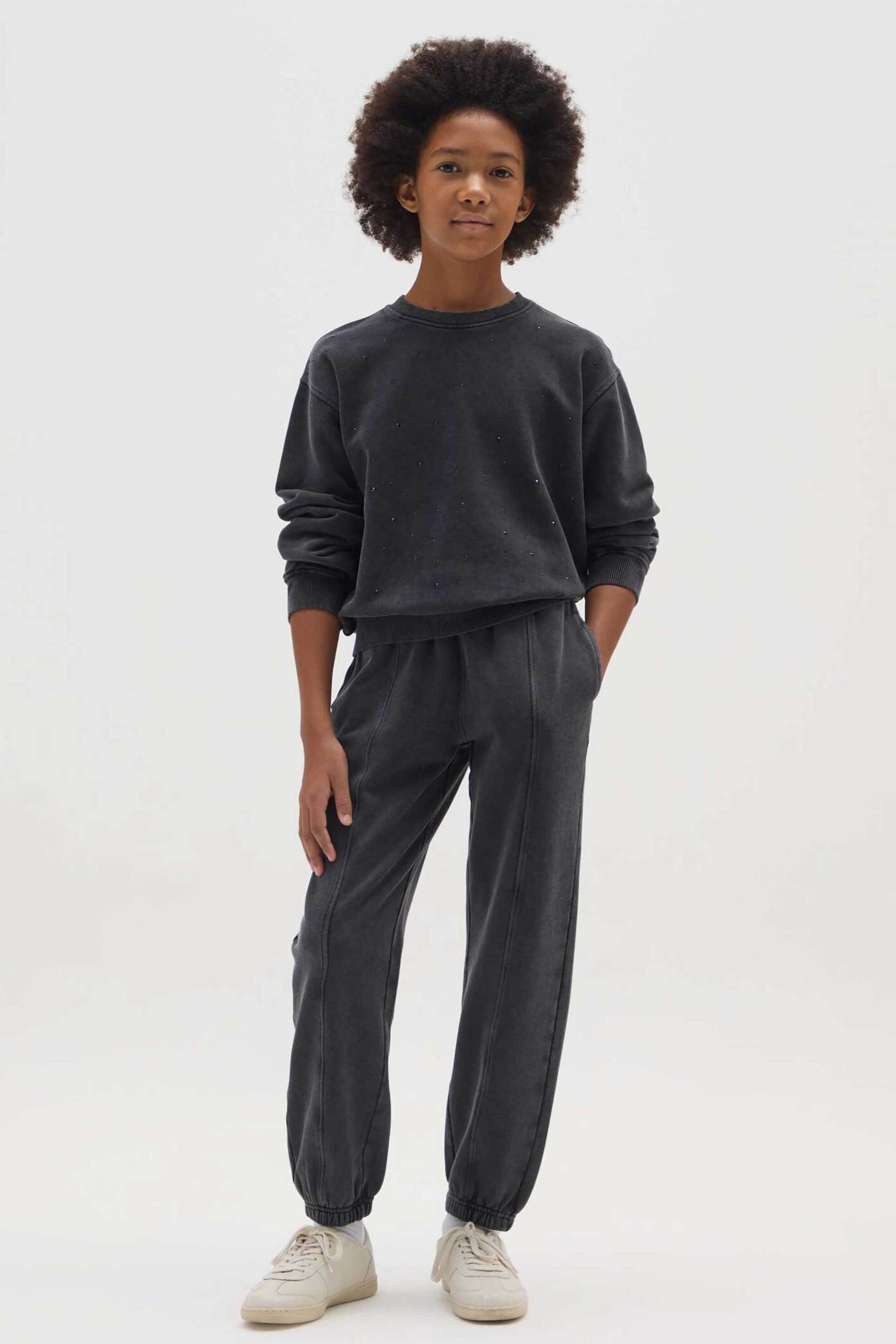 OVS παιδικό παντελόνι φόρμας με ελαστική μέση Regular Fit - 002467929 Γκρι