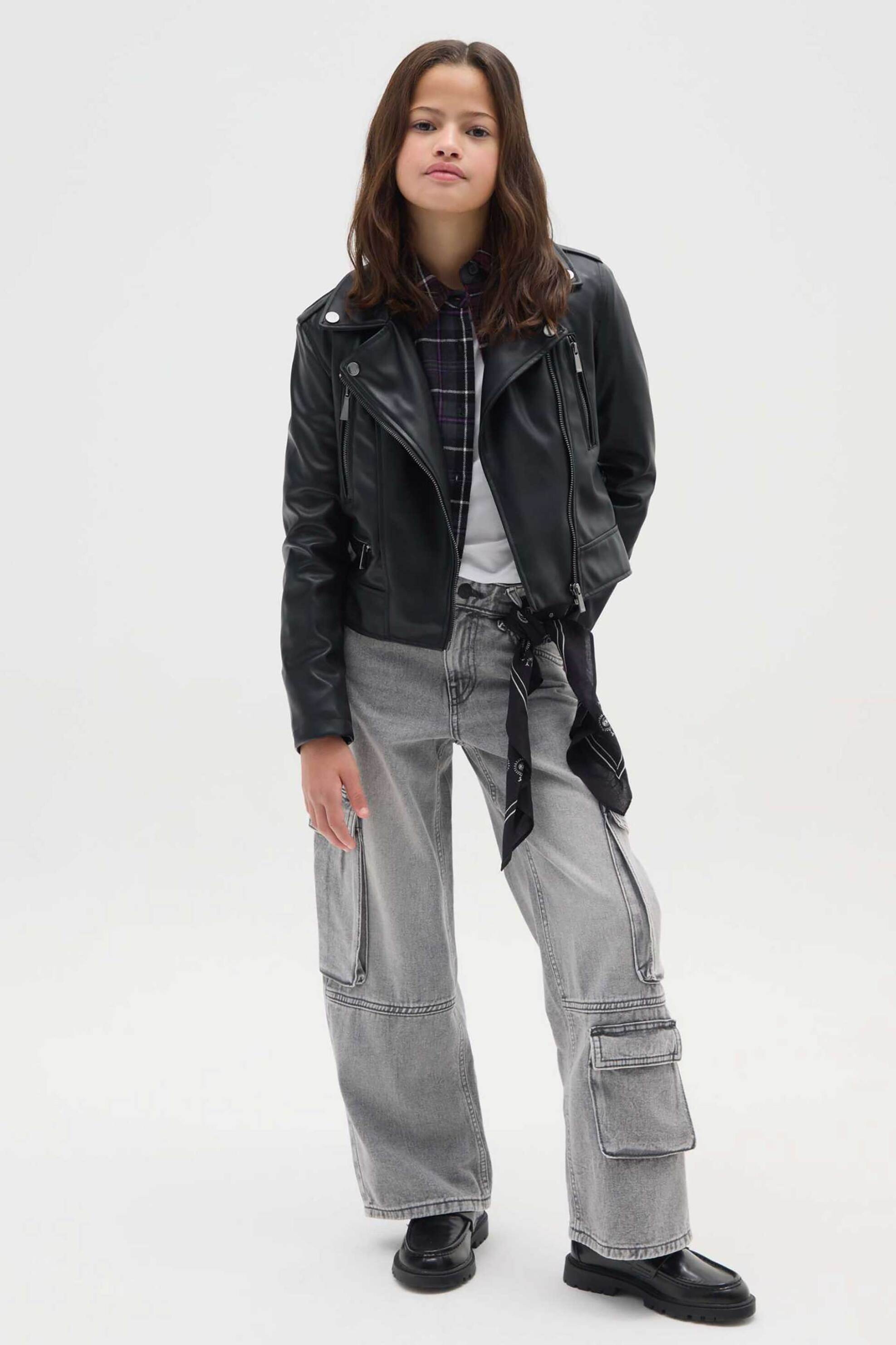 OVS παιδικό cargo τζιν Regular Fit - 002473861 Γκρι