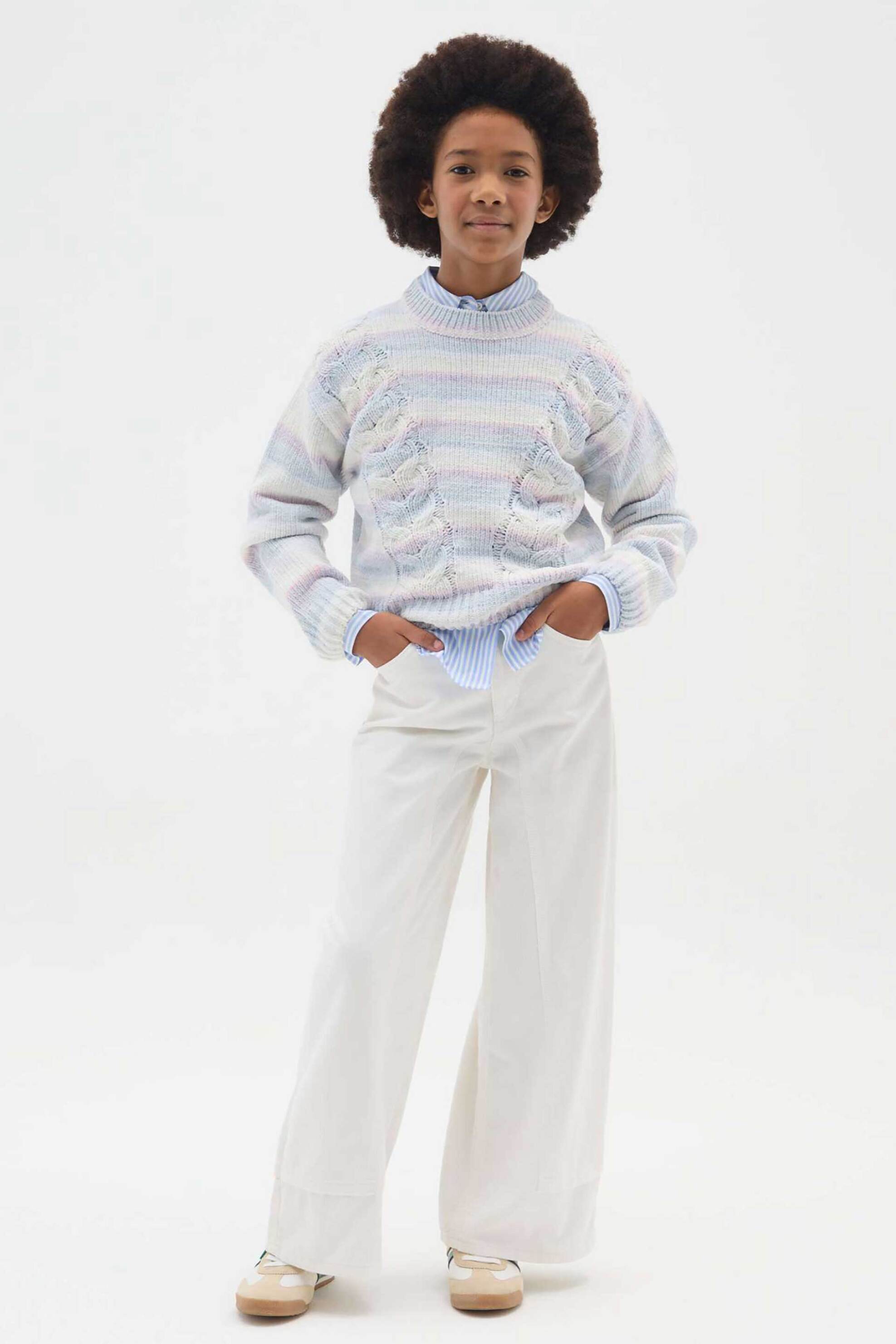 OVS παιδικό τζιν παντελόνι Wide Leg - 002485046 Λευκό