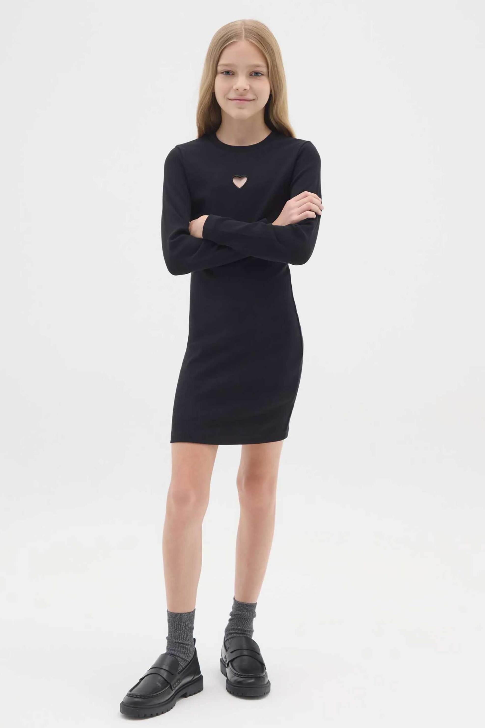 OVS παιδικό mini φόρεμα με cut out Regular Fit - 002495654 Μαύρο