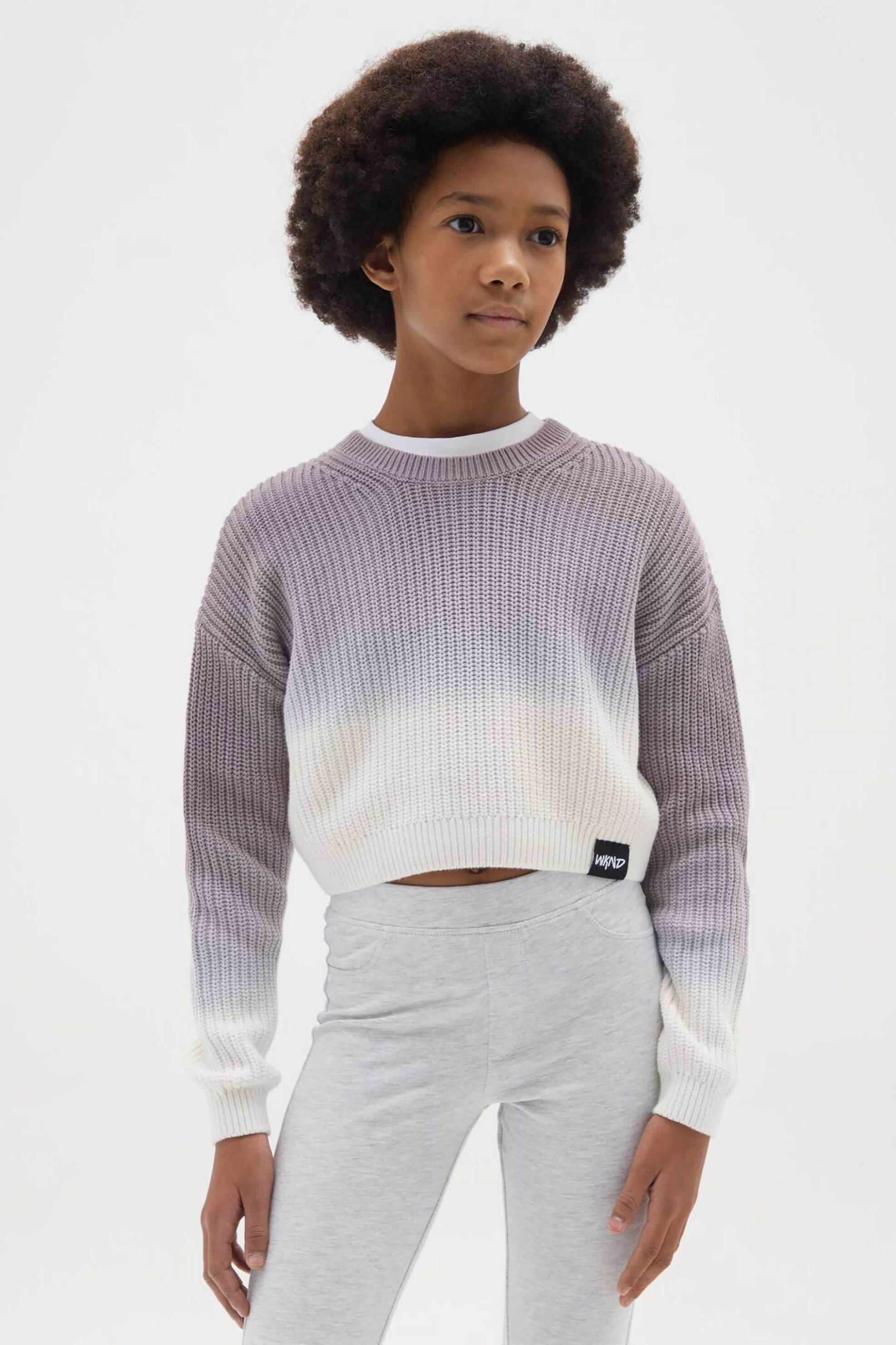 OVS παιδικό πουλόβερ ντεγκραντέ Regular Fit - 002464690 Λιλά