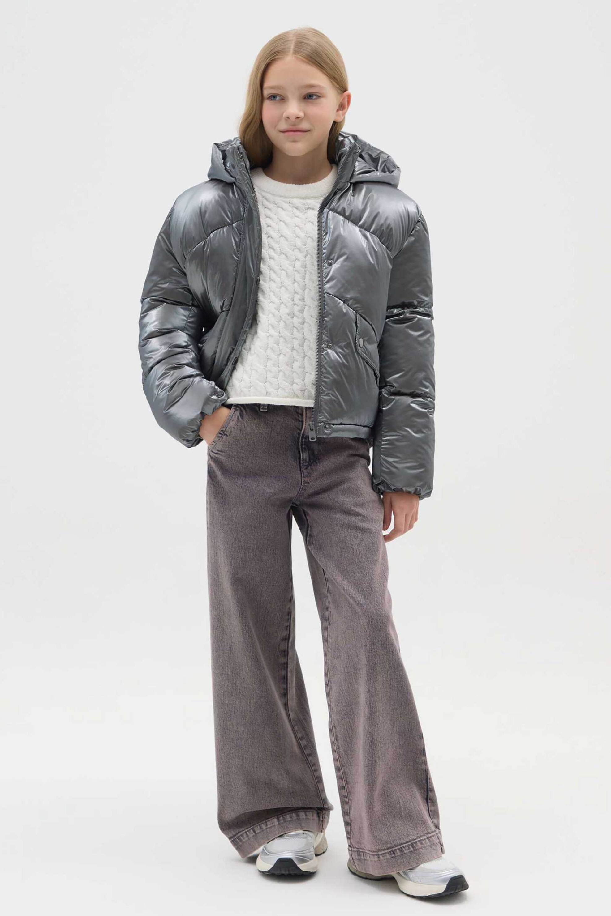 OVS παιδικό τζιν παντελόνι Wide Leg - 002496910 Γκρι