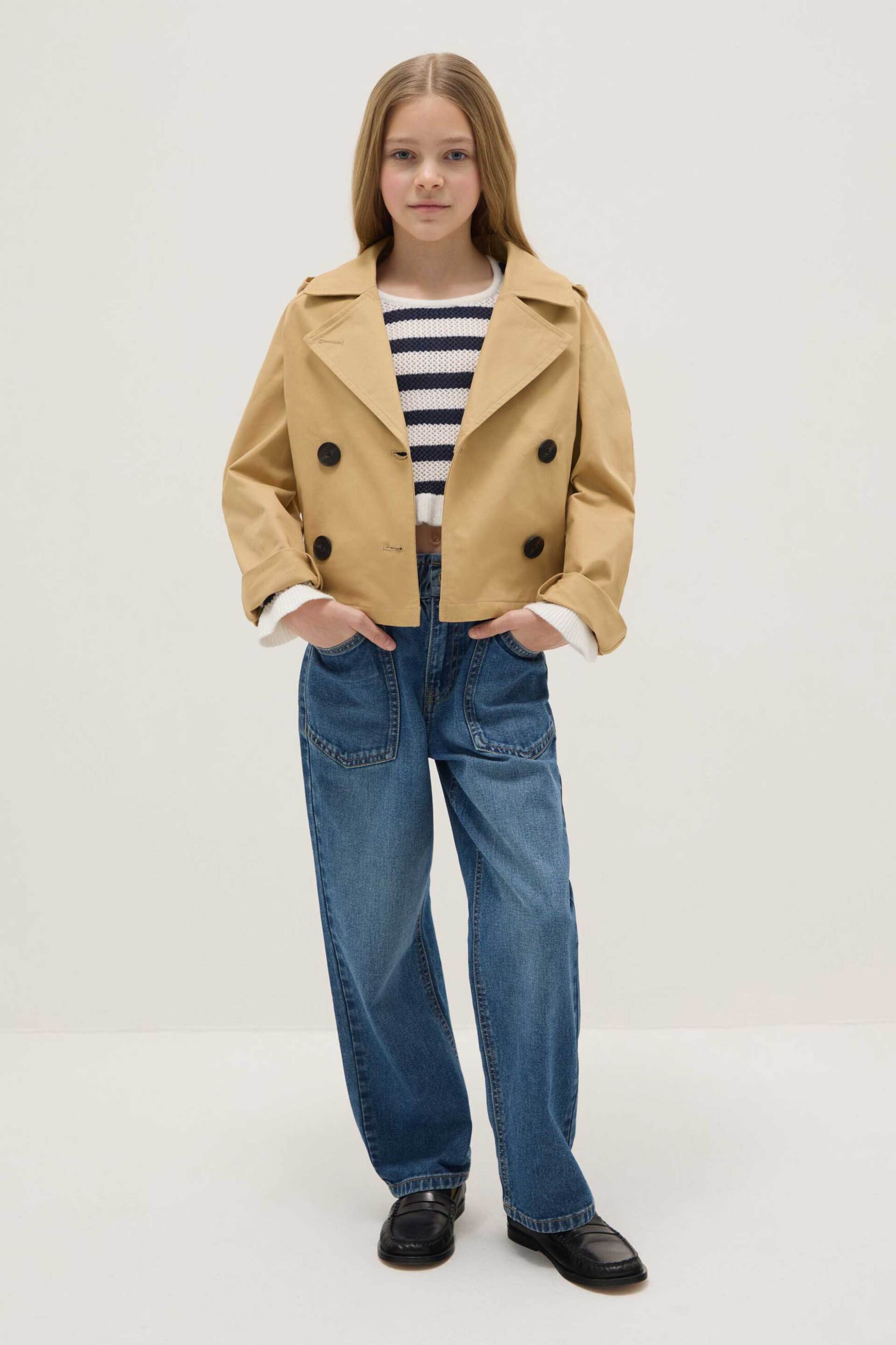 OVS παιδικό τζιν παντελόνι Relaxed Fit - 002555528 Denim Blue