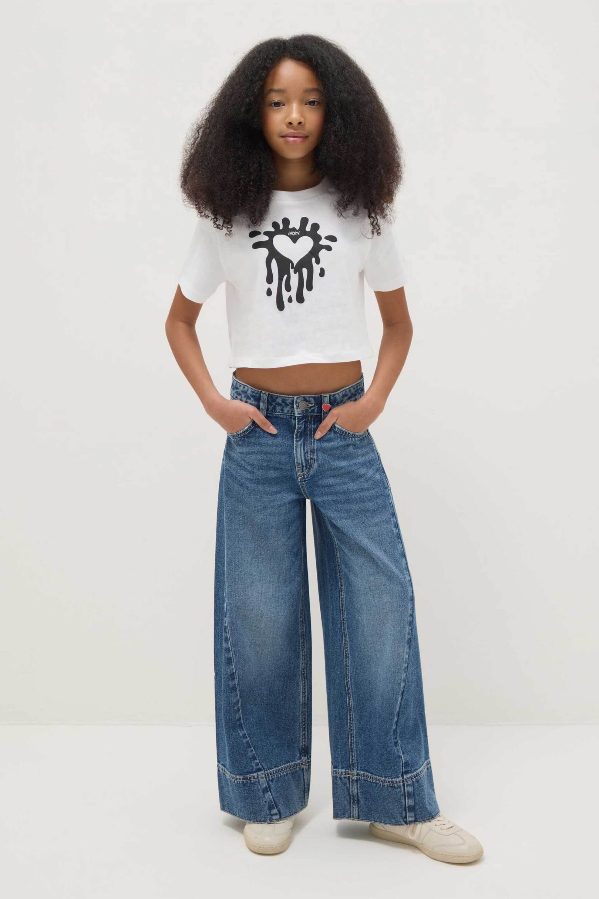 OVS παιδικό τζιν παντελόνι Wide Leg - 002552125 Denim Blue Σκούρο