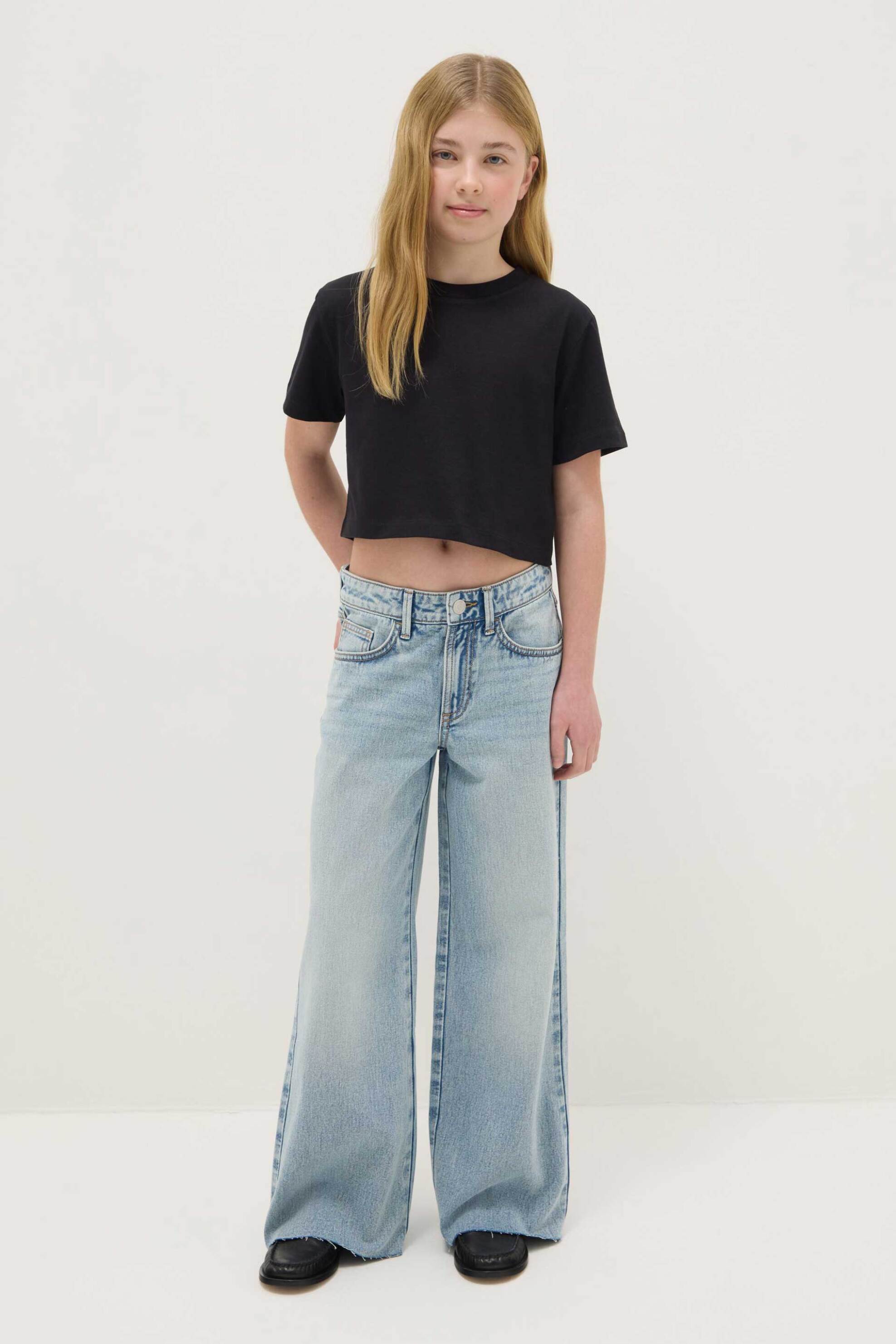 OVS παιδικό τζιν παντελόνι Wide Leg - 002553406 Denim Blue