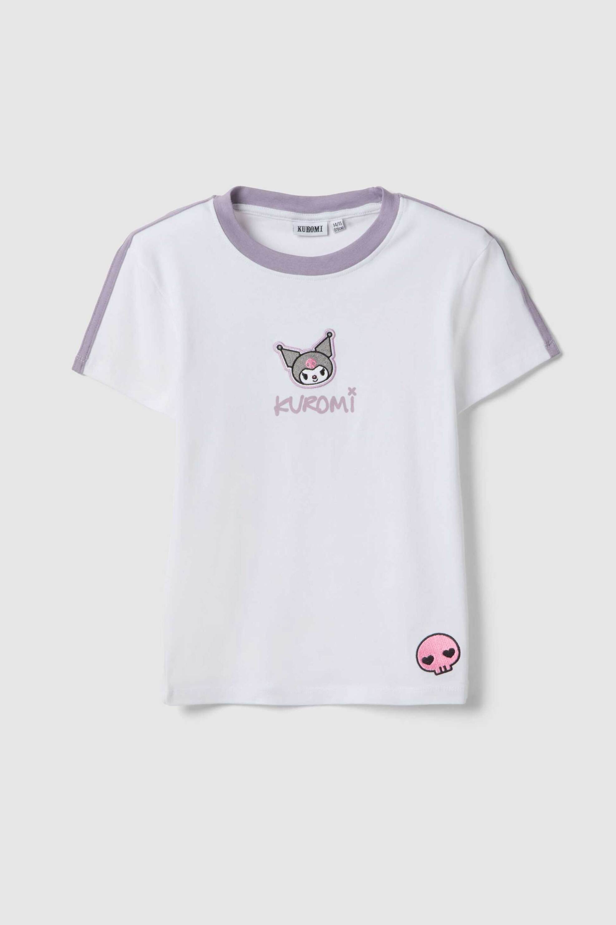 Ovs Παιδικό T-Shirt με Print Kuromi Slim Fit - 002557024 Λευκό