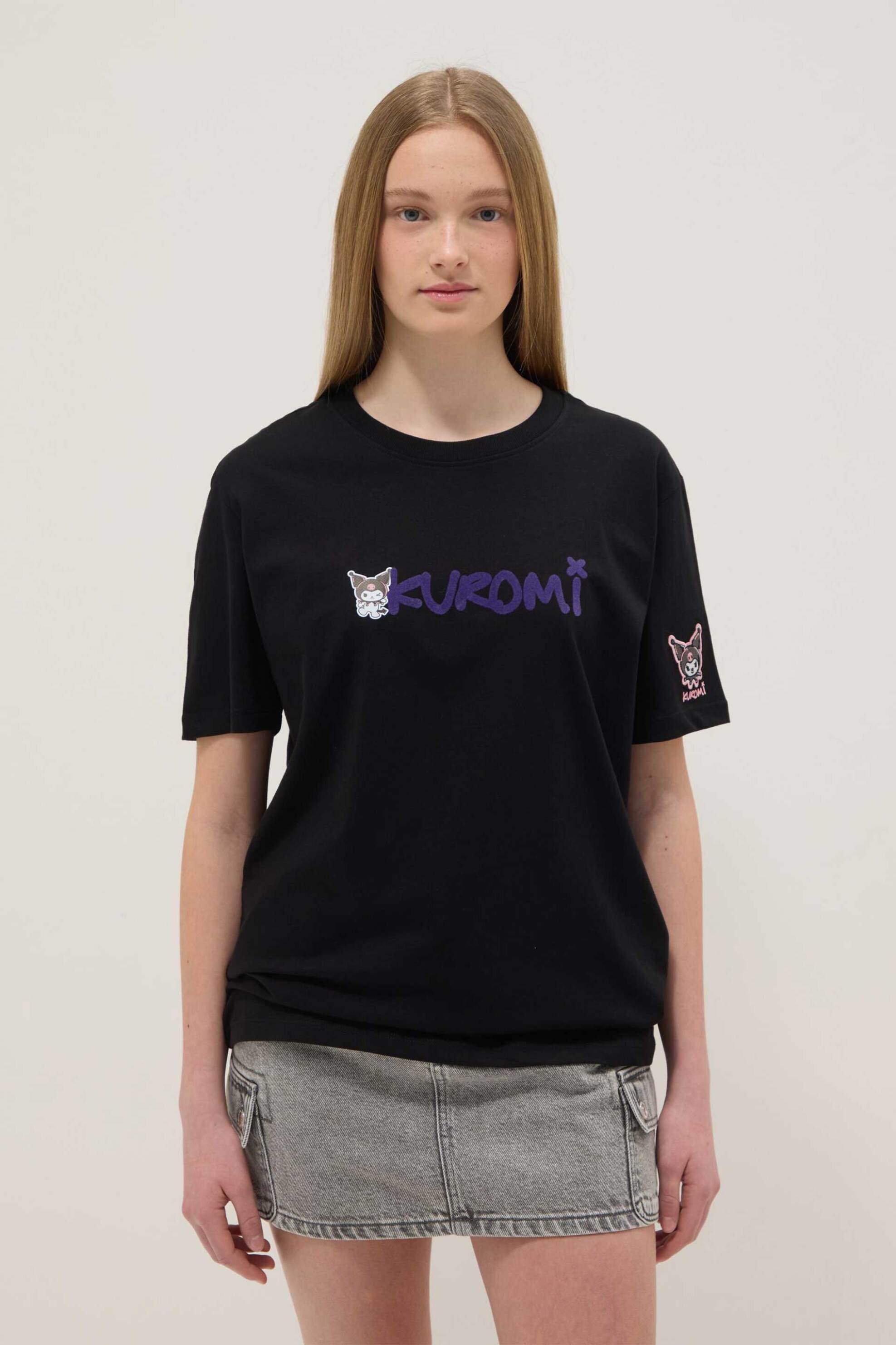 OVS παιδικό T-shirt με print "Kuromi" Regular Fit - 002557029 Μαύρο