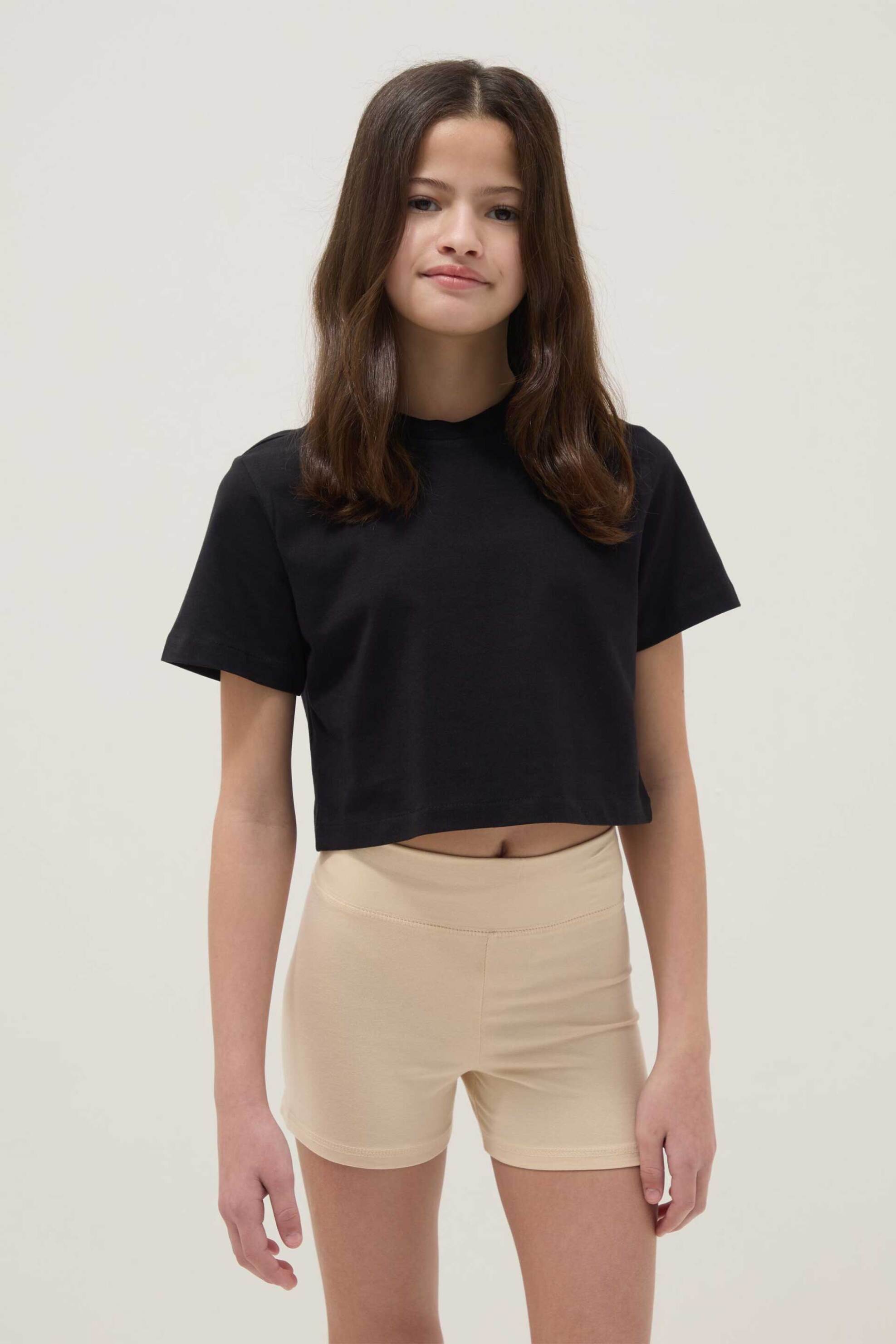 OVS παιδικό σετ μπλούζα με σορτς Regular Fit (2 τεμάχια) - 002615299 Μπεζ