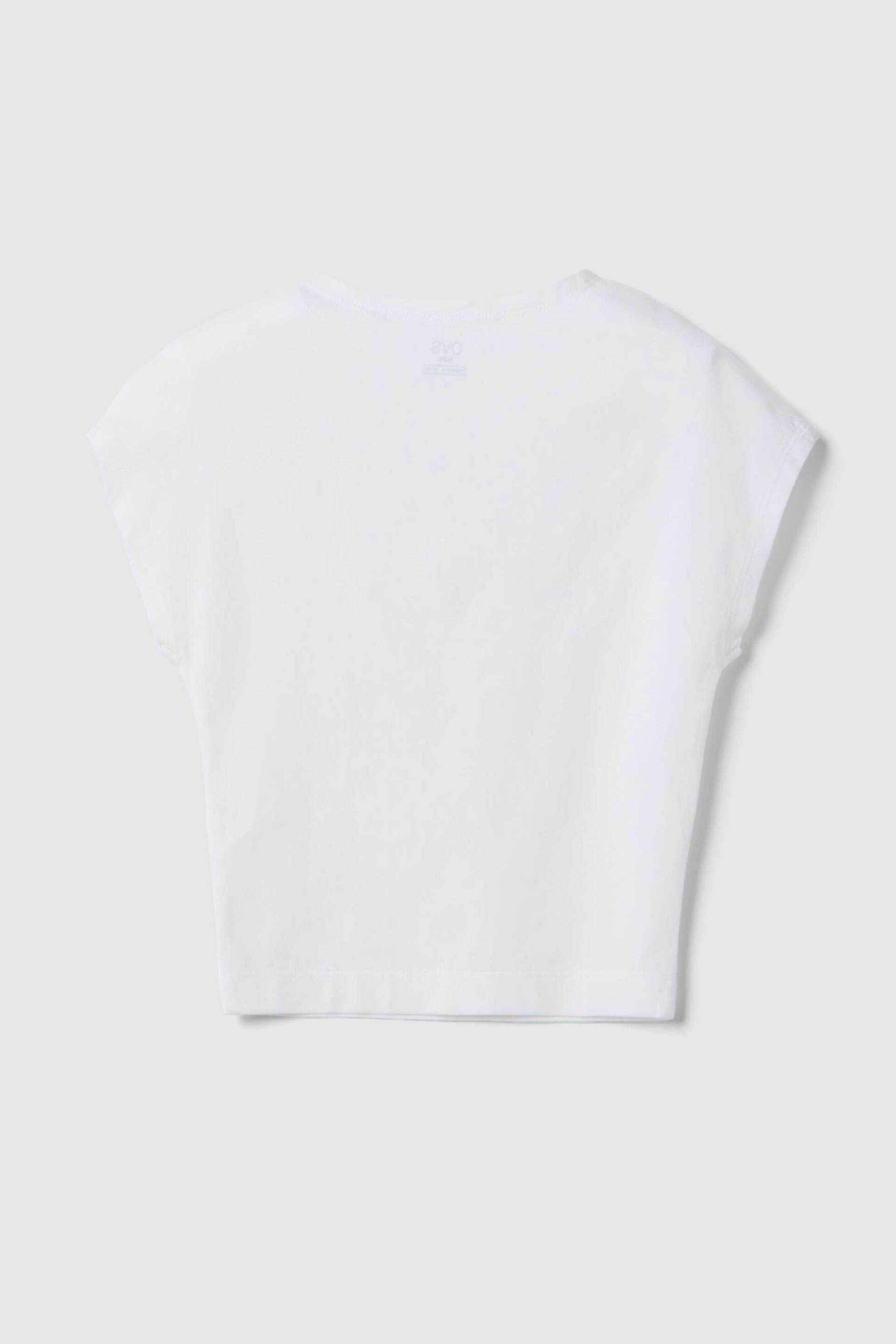 Ovs Παιδικό T-Shirt με Στρας Slim Fit - 002605693 Λευκό