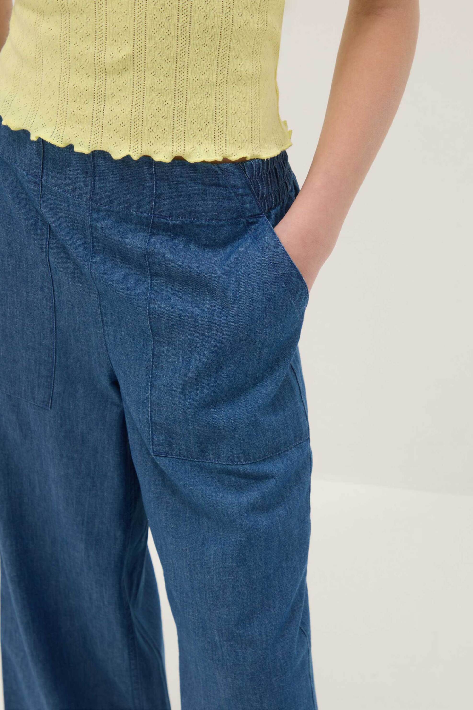 OVS παιδικό τζιν παντελόνι Wide Leg - 002642473 Denim Blue φωτογραφία