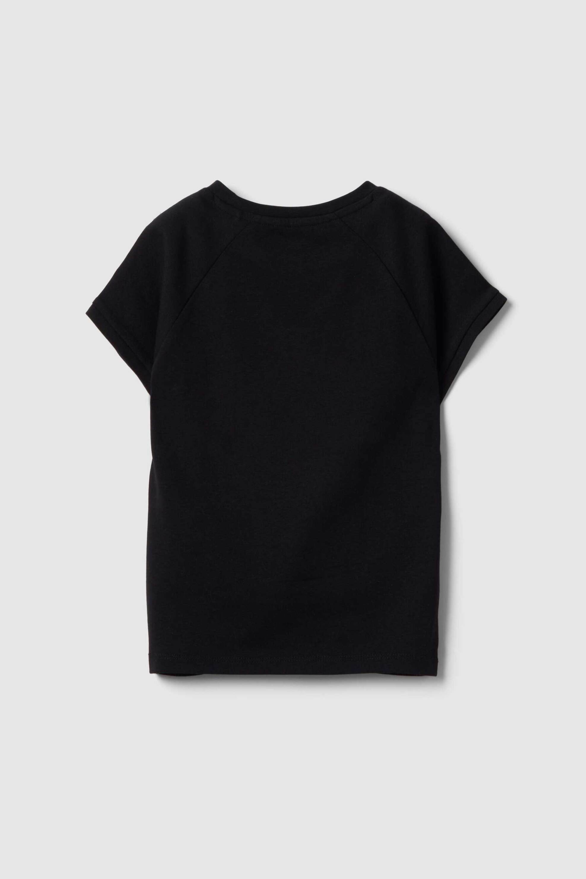 OVS παιδικό T-shirt μονόχρωμο με σούρες Slim Fit - 002615254 Μαύρο φωτογραφία
