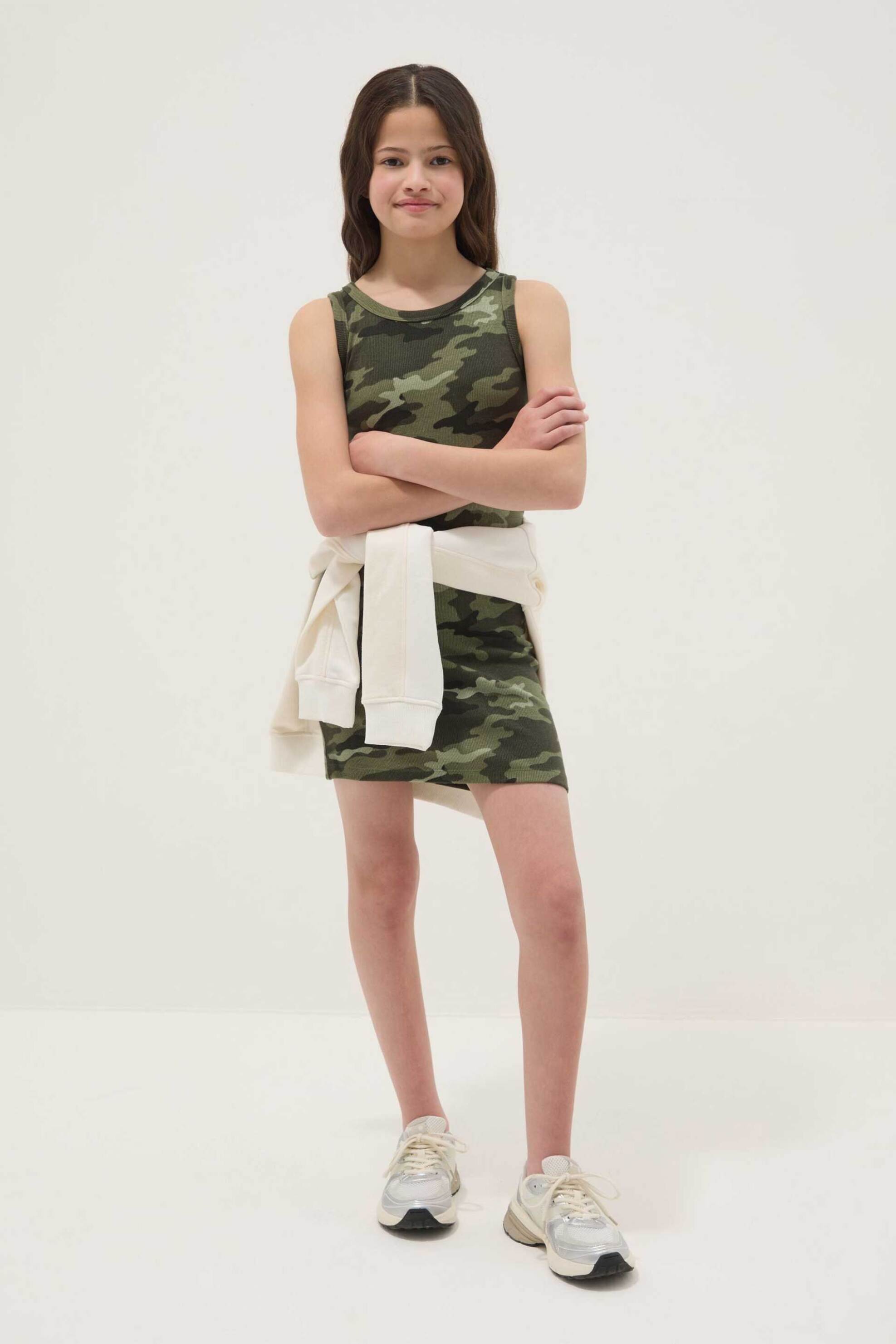OVS παιδικό φόρεμα με military print - 002612417 Πολύχρωμο