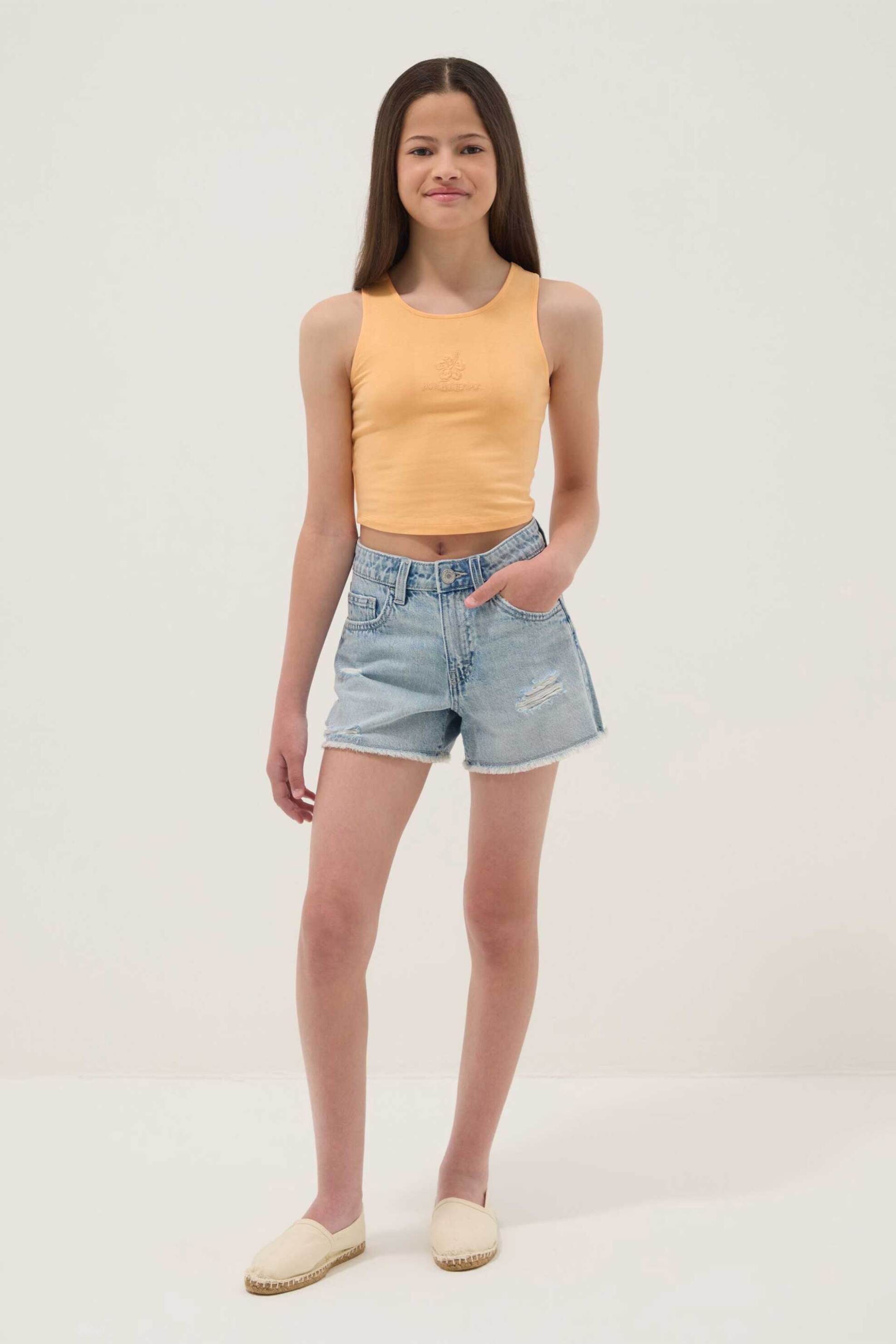 OVS παιδικό denim σορτς Regular Fit - 002657094 Γαλάζιο