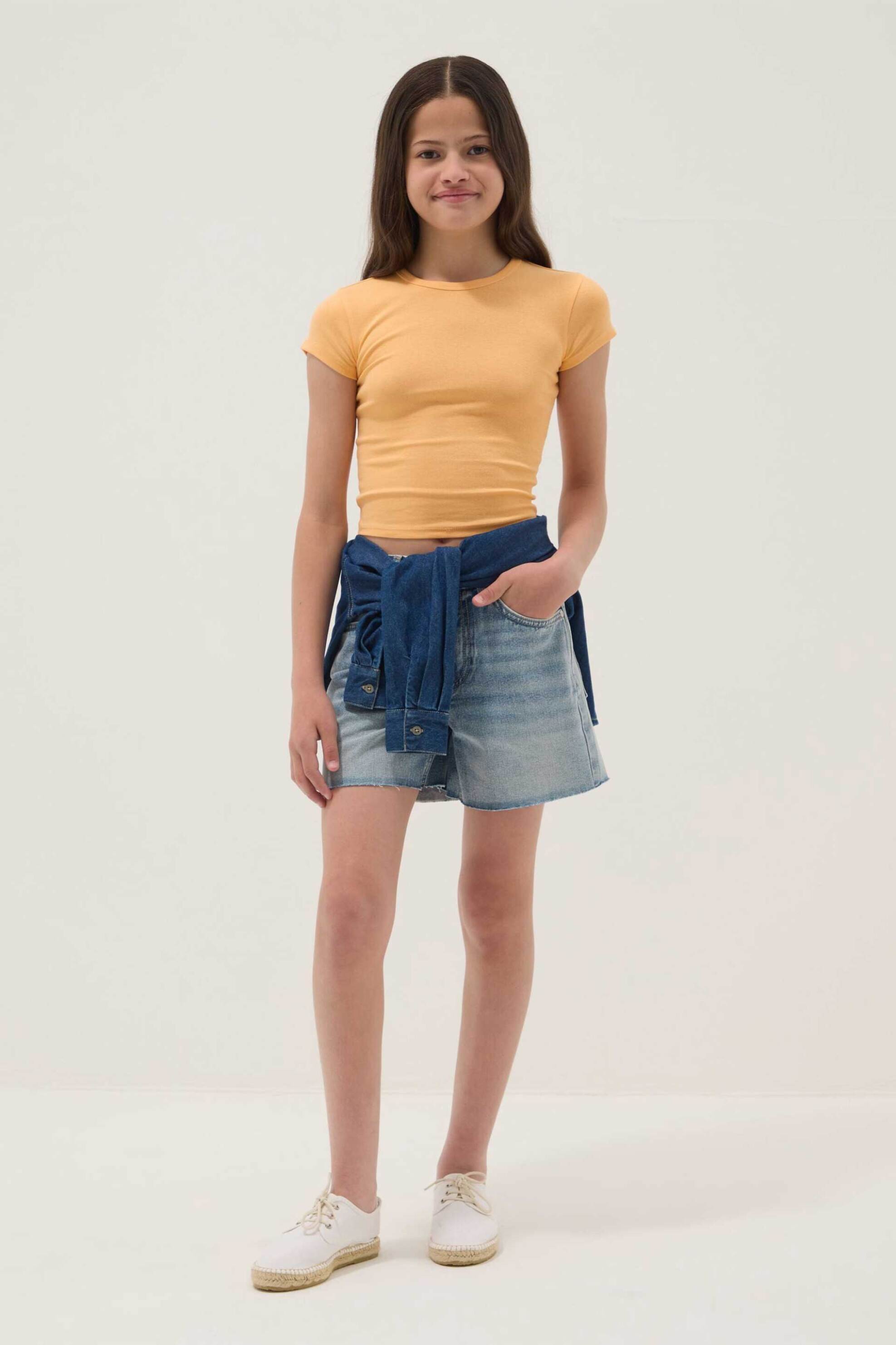OVS παιδικό denim σορτς Regular Fit - 002657114 Γαλάζιο
