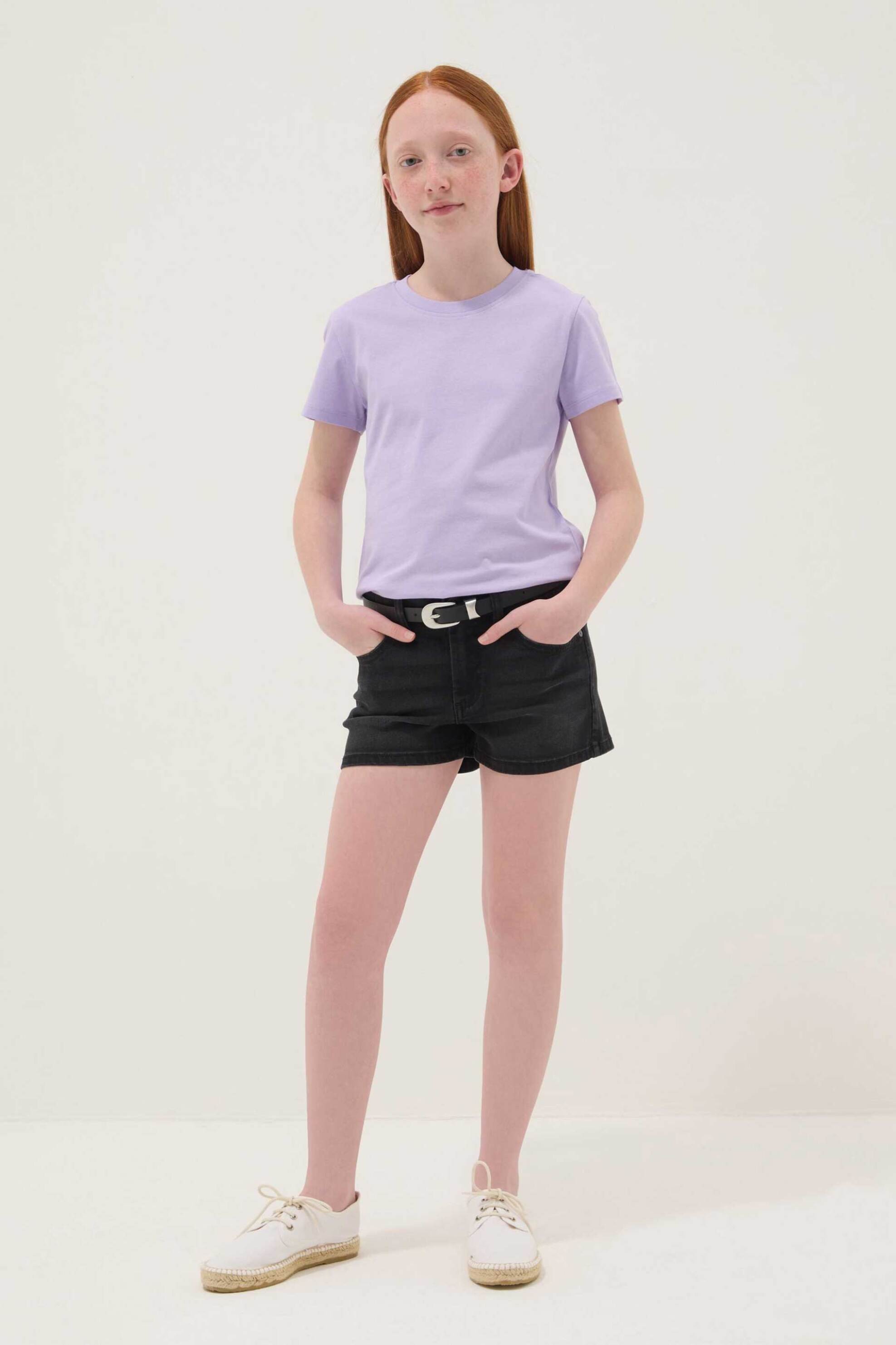 OVS παιδικό denim σορτς Slim Fit - 002579669 Μαύρο
