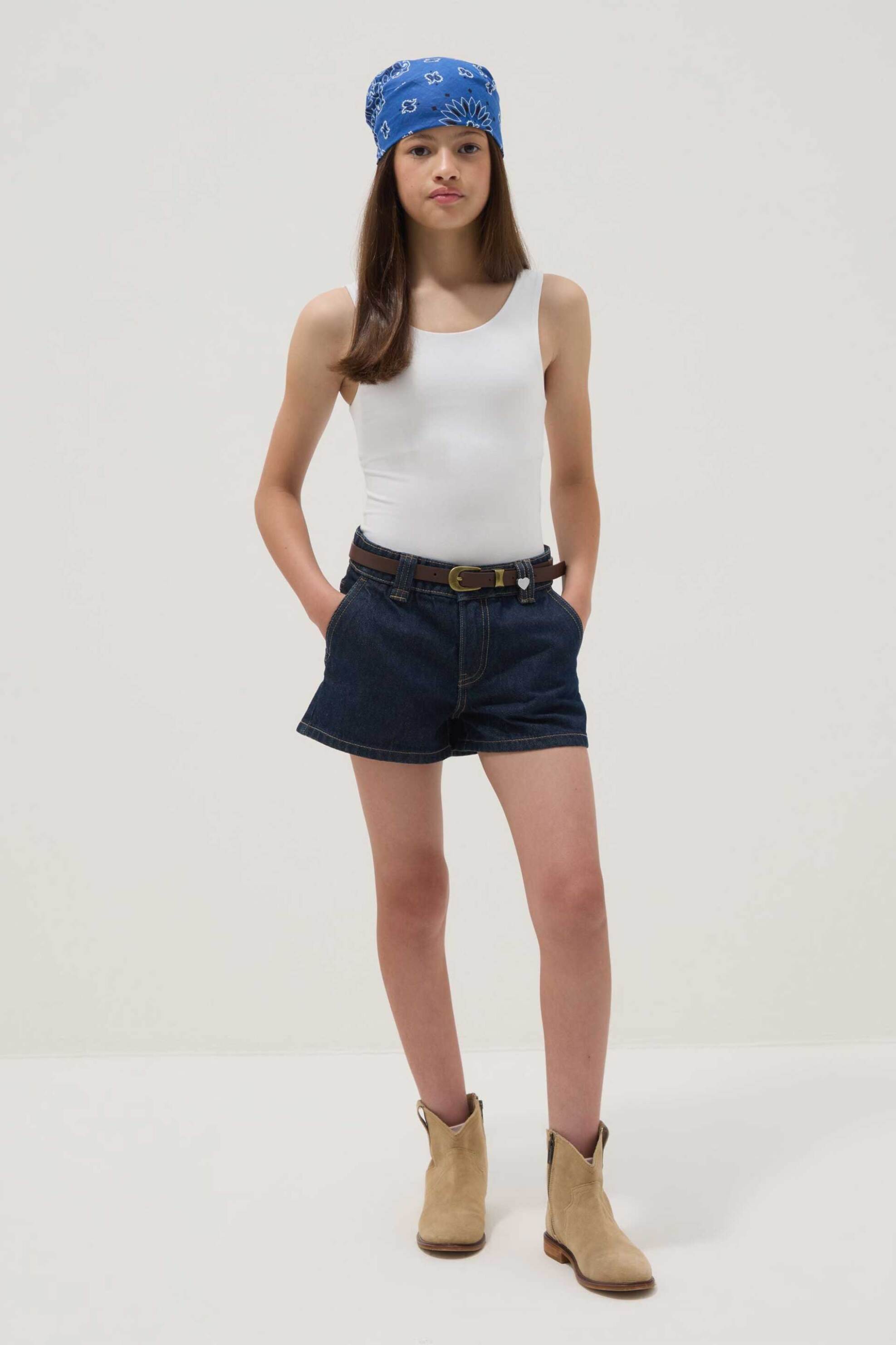 OVS παιδικό denim σορτς Regular Fit - 002681437 Μπλε Σκούρο
