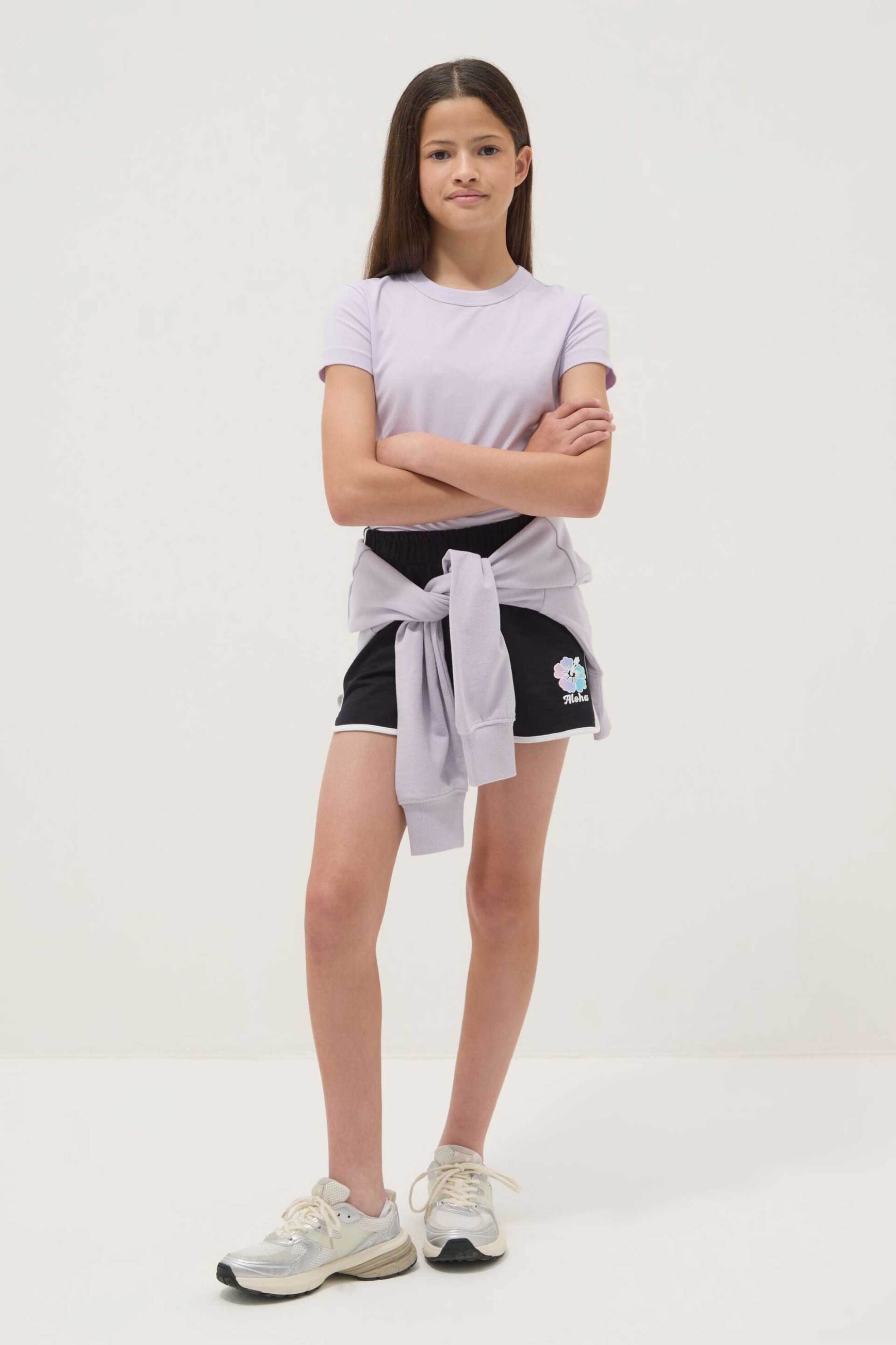 OVS παιδικό σορτς βαμβακερό Relaxed Fit - 002681881 Μαύρο