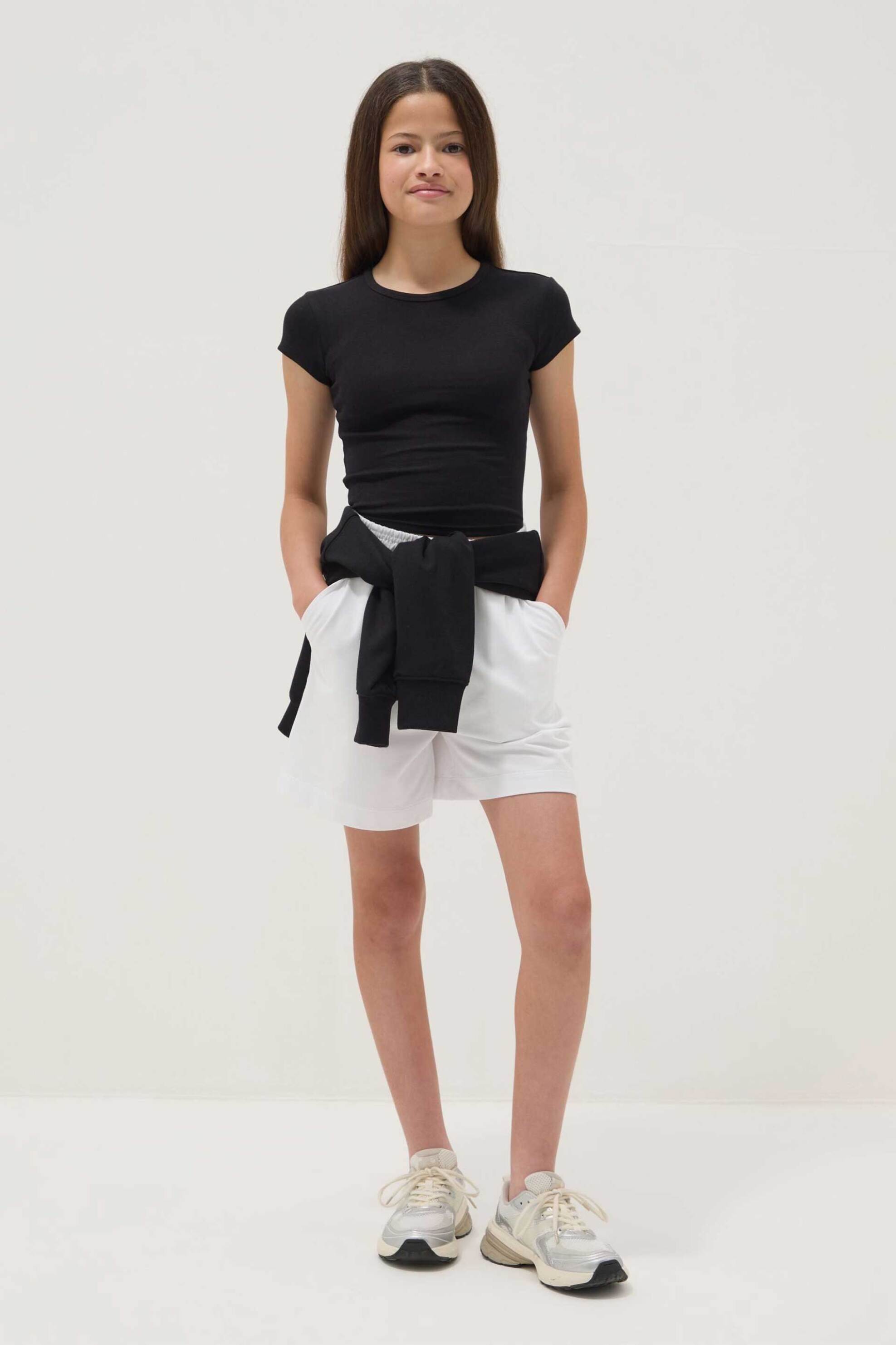 OVS παιδικό σορτς βαμβακερό Relaxed Fit - 002686785 Λευκό