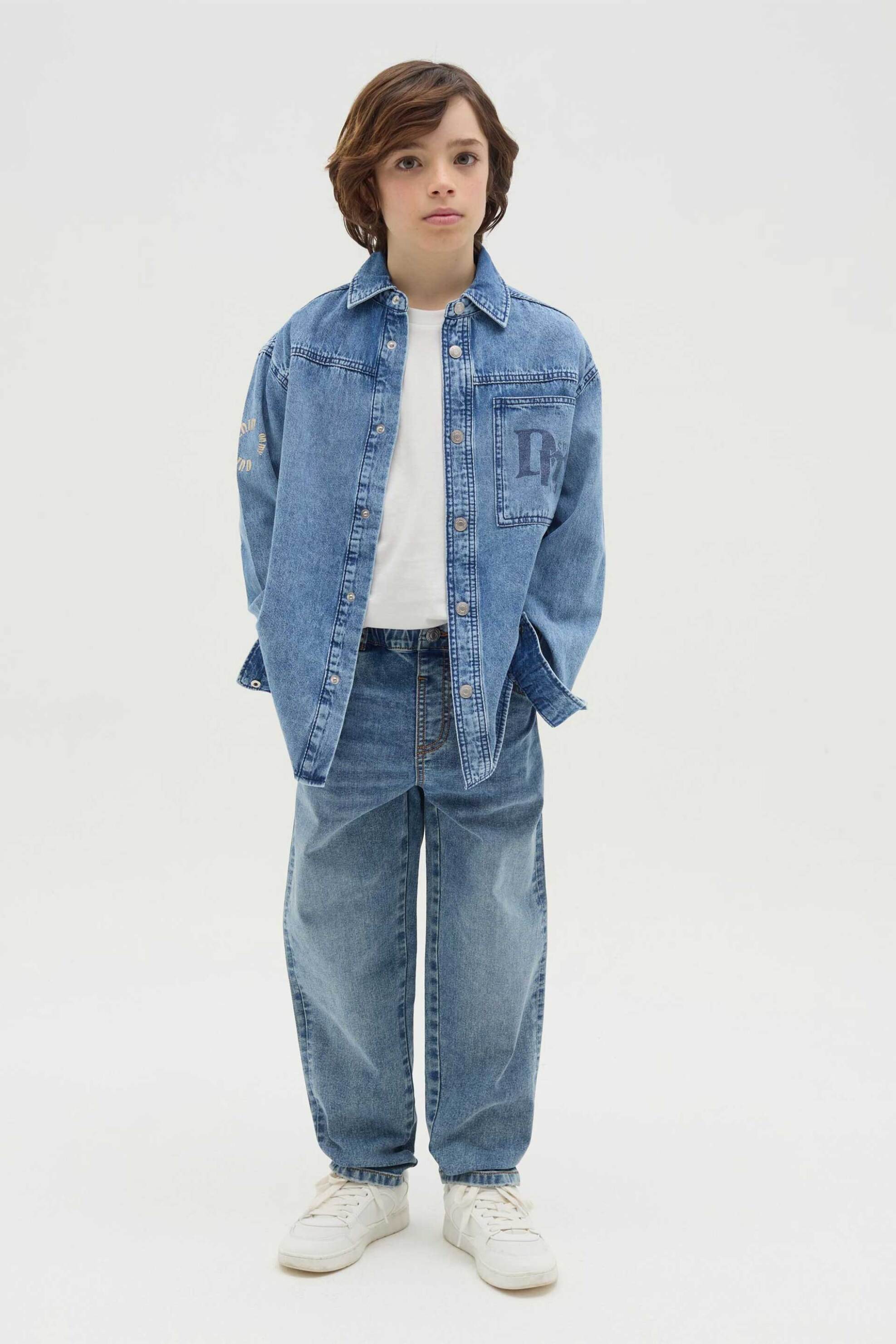 OVS KIDS OVS παιδικό τζιν παντελόνι πεντάτσεπο Regular Fit - 002174779 Μπλε Σκούρο