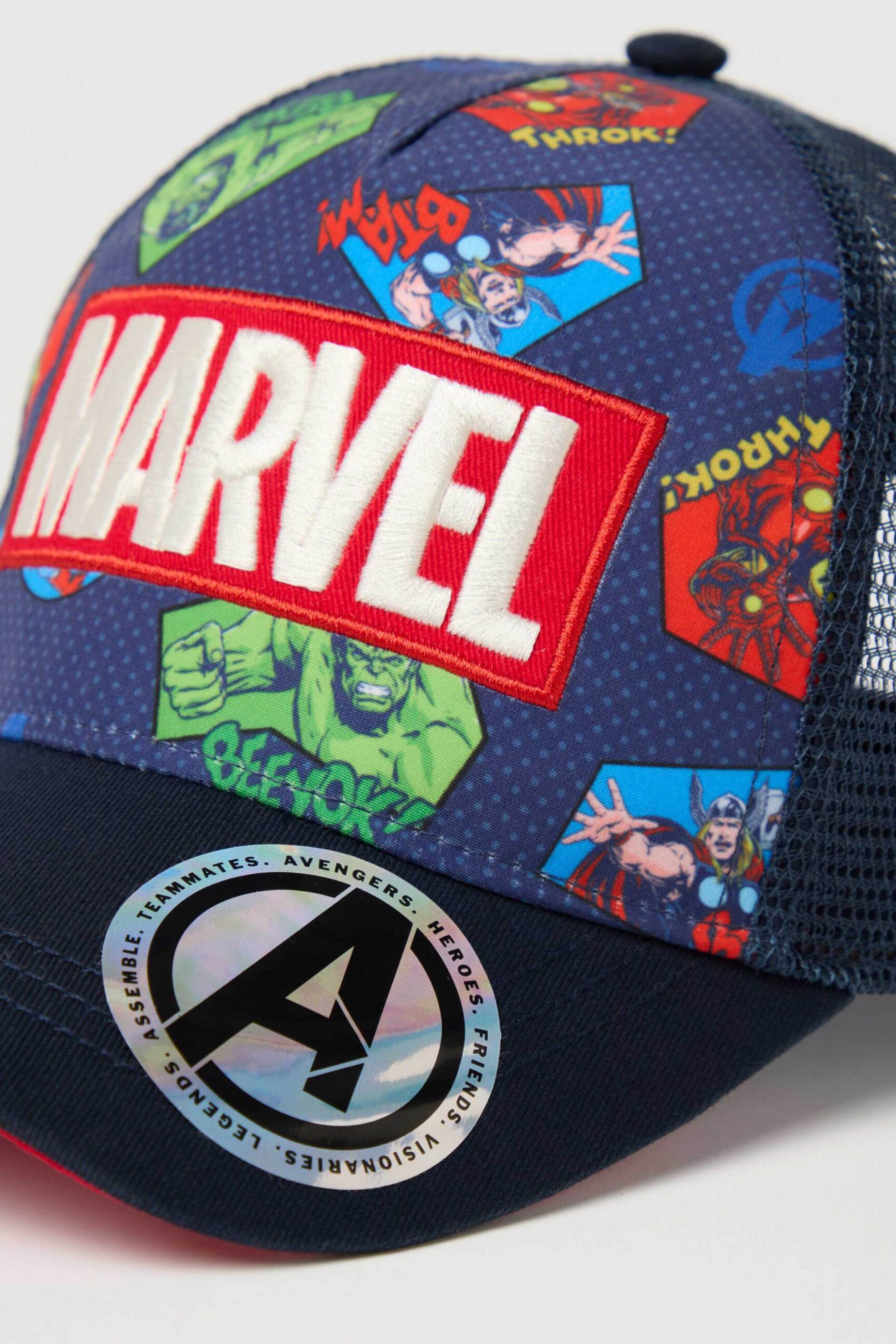 OVS παιδικό καπέλο με Marvel print - 002367207 Μπλε φωτογραφία