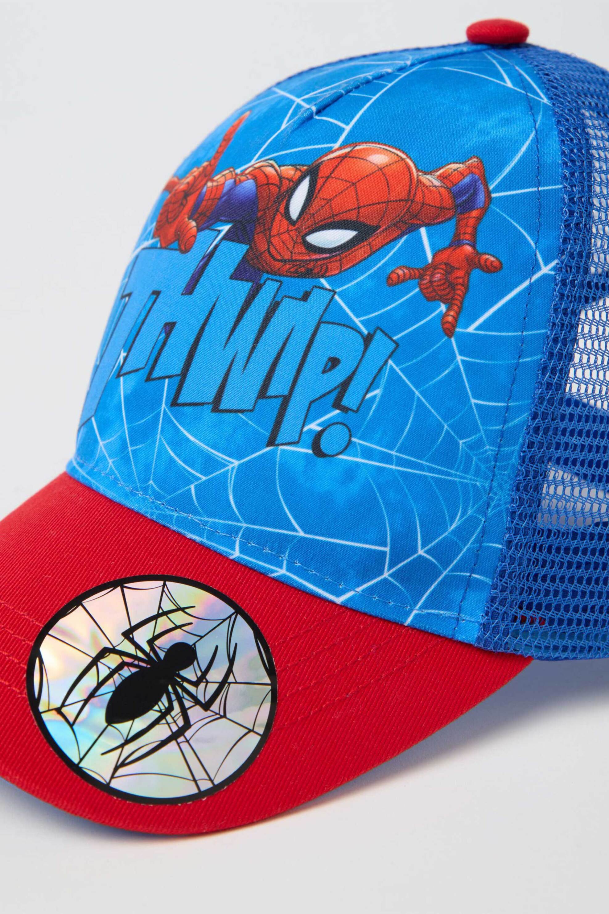 OVS παιδικό καπέλο με Spiderman print - 002274102 Μπλε φωτογραφία