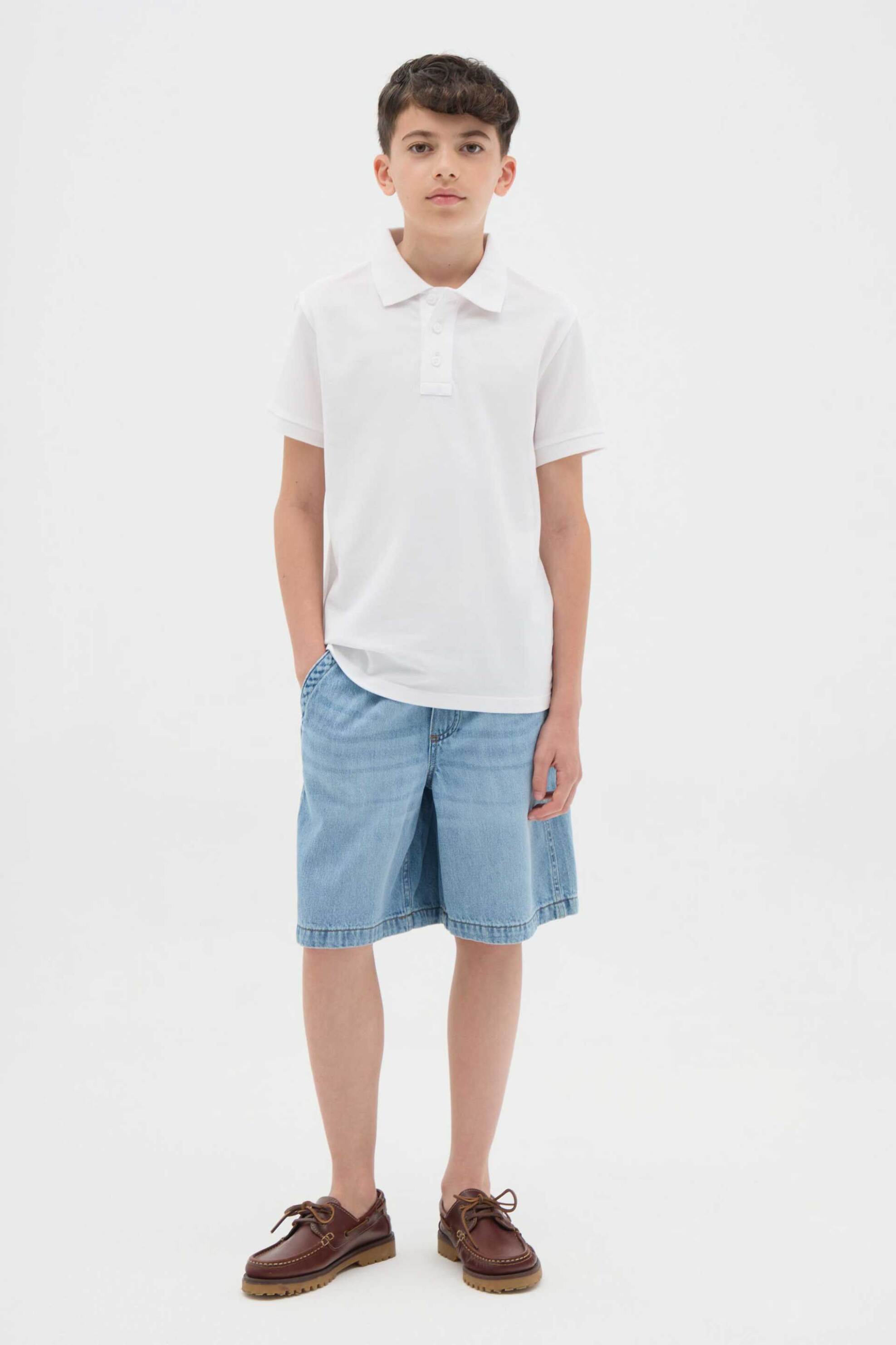 OVS παιδική denim βερμούδα Regular Fit - 002311969 Denim Blue