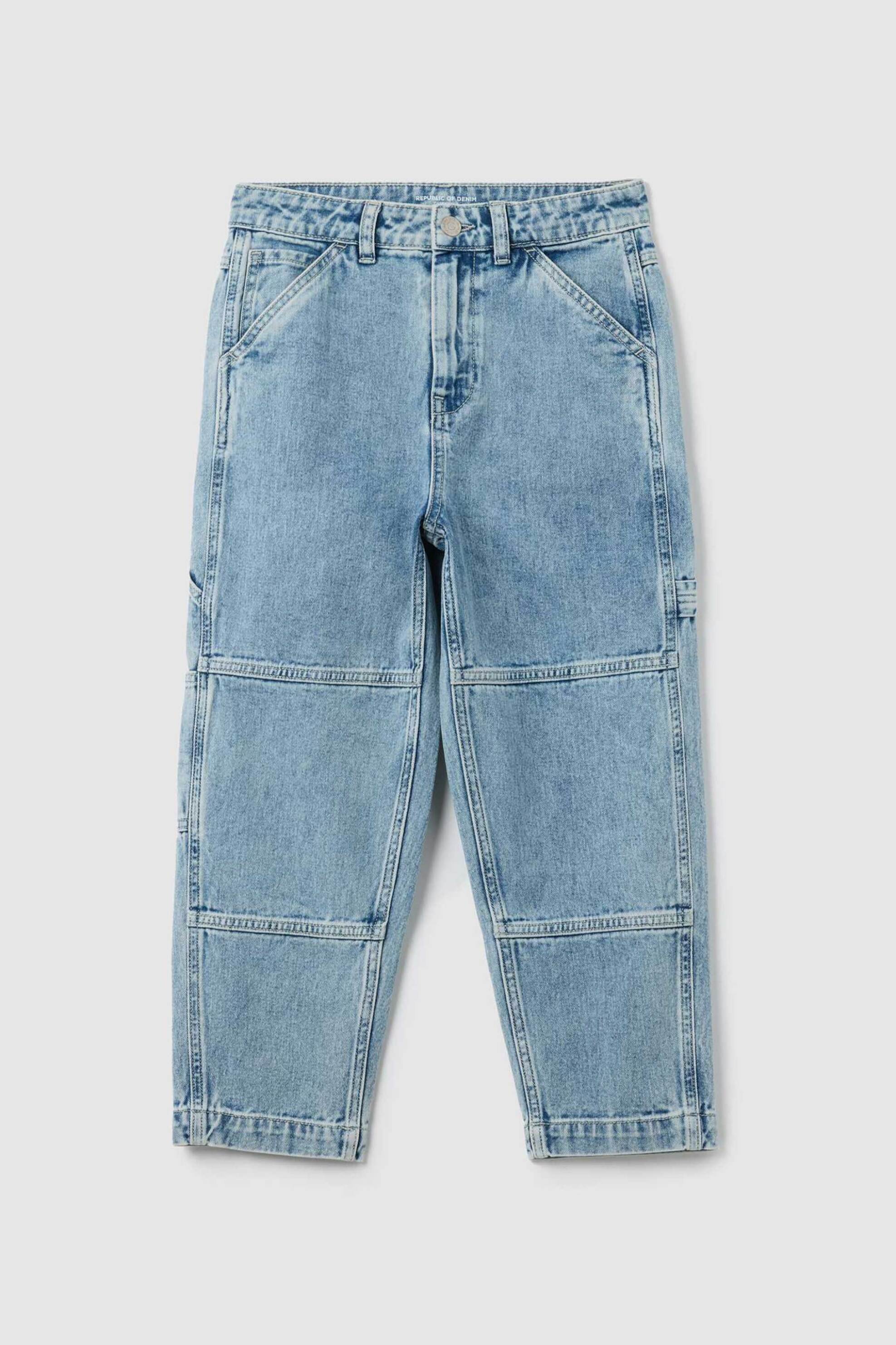 OVS παιδικό τζιν παντελόνι πεντάτσεπο Regular Fit - 002445322 Μπλε φωτογραφία