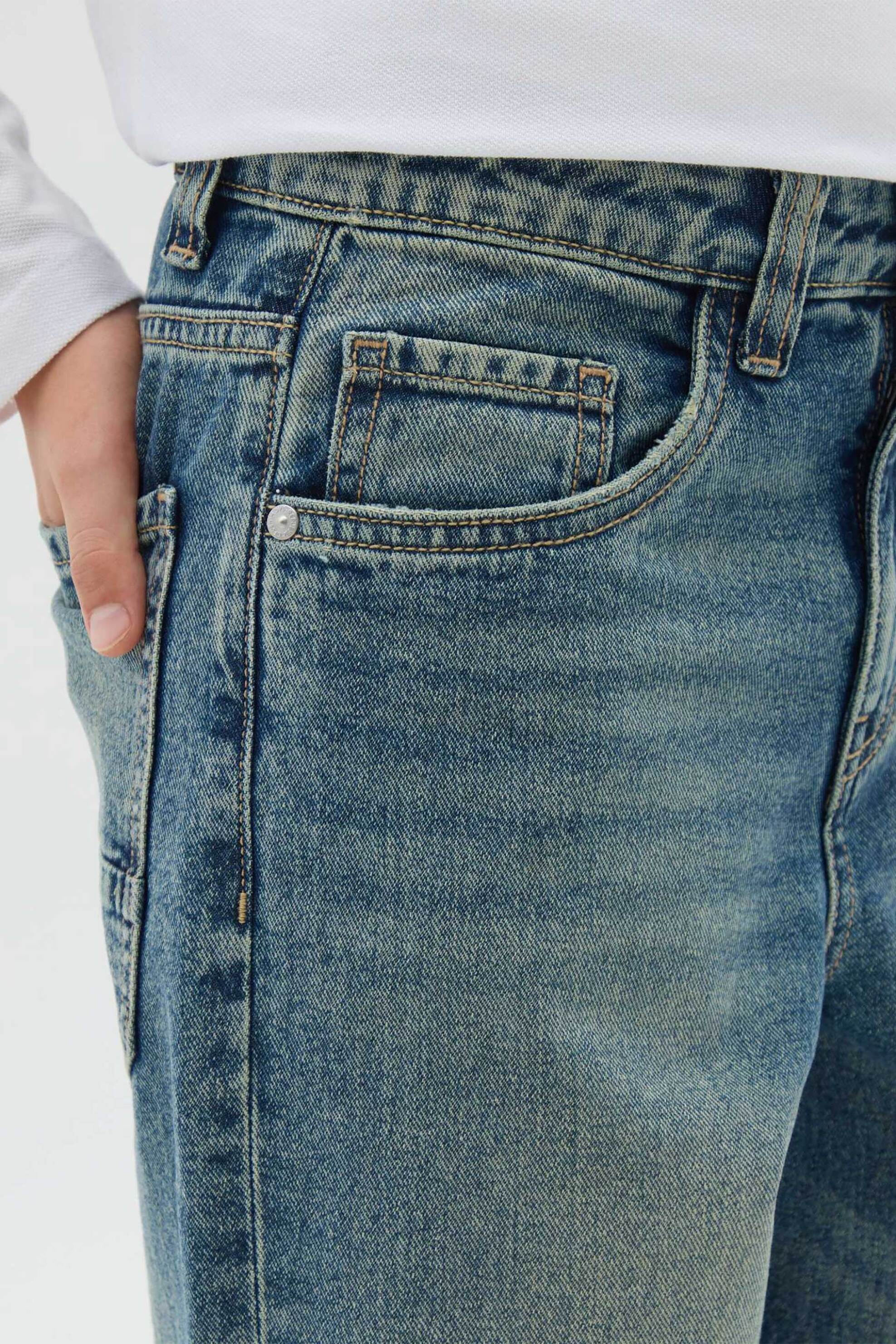 OVS παιδικό τζιν παντελόνι πεντάτσεπο Regular Fit - 002445327 Μπλε Σκούρο φωτογραφία